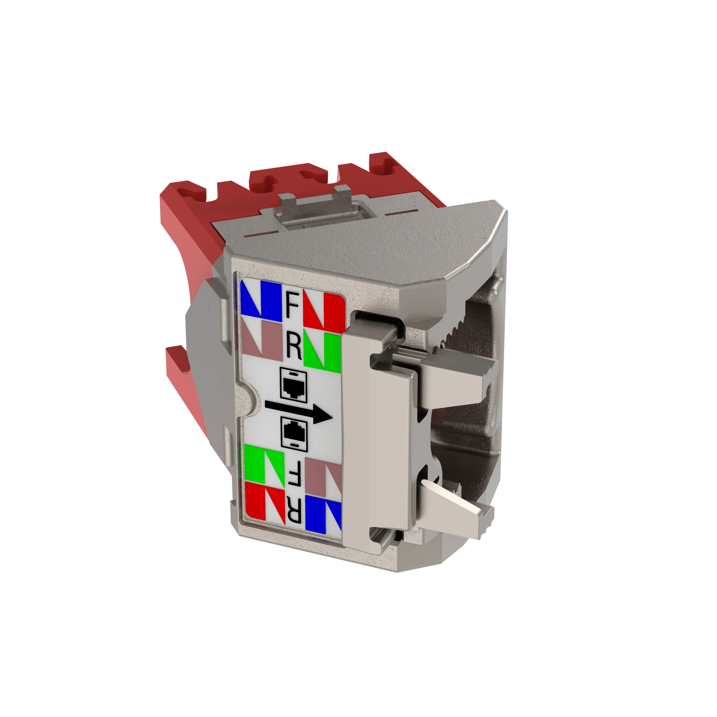 45° Angled Wire Cap for Cat 5e Shielded TG Jack