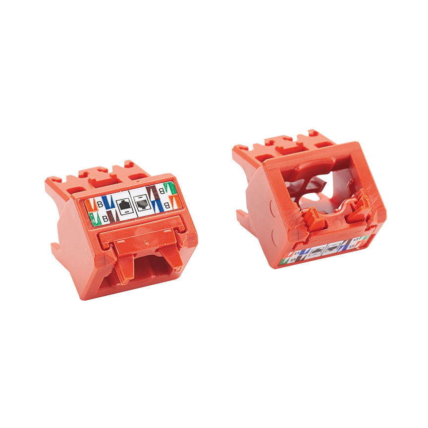 45° Angled Wire Cap for Cat 5e UTP TG Jack