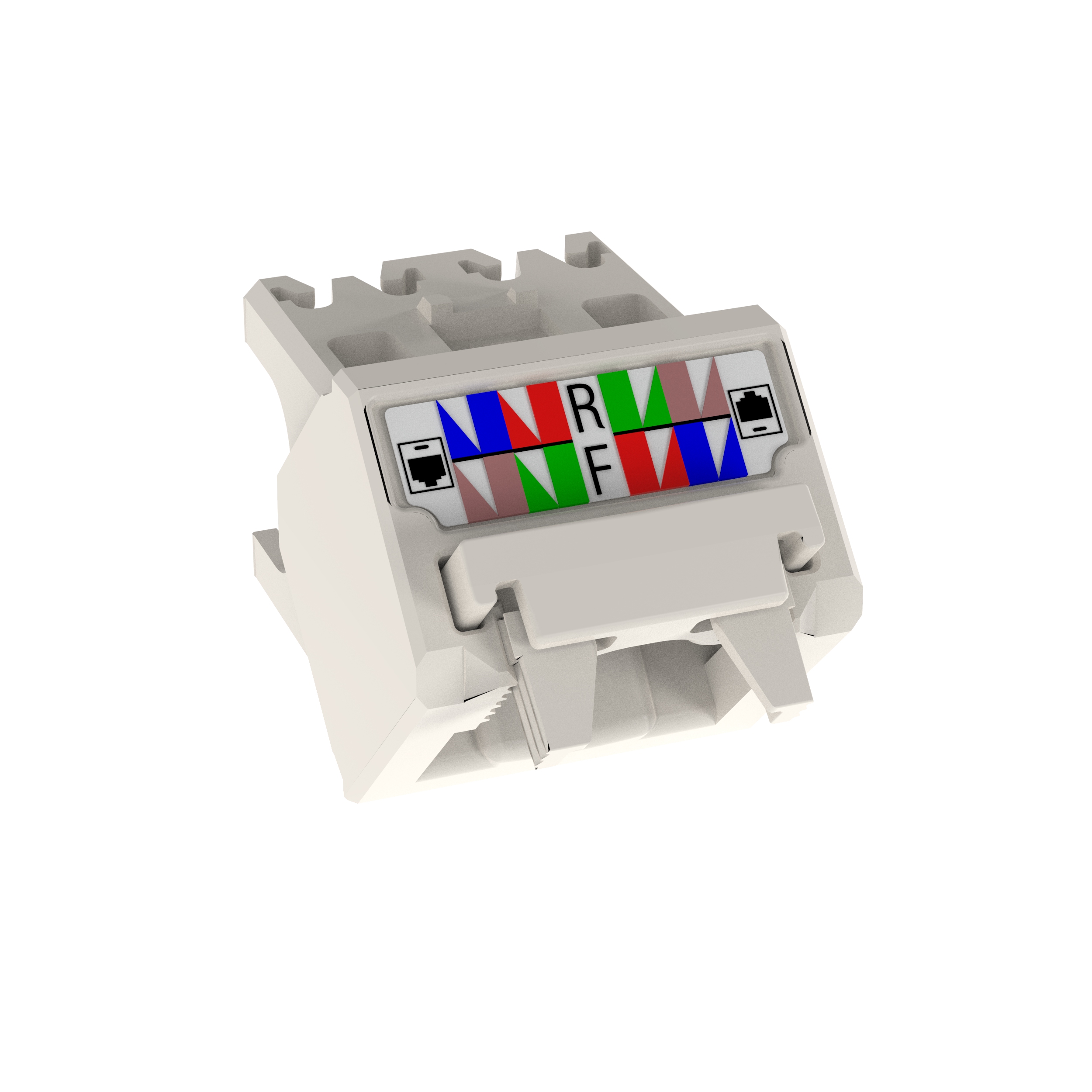 45° Angled Wire Cap for Cat 6 UTP TG Jack