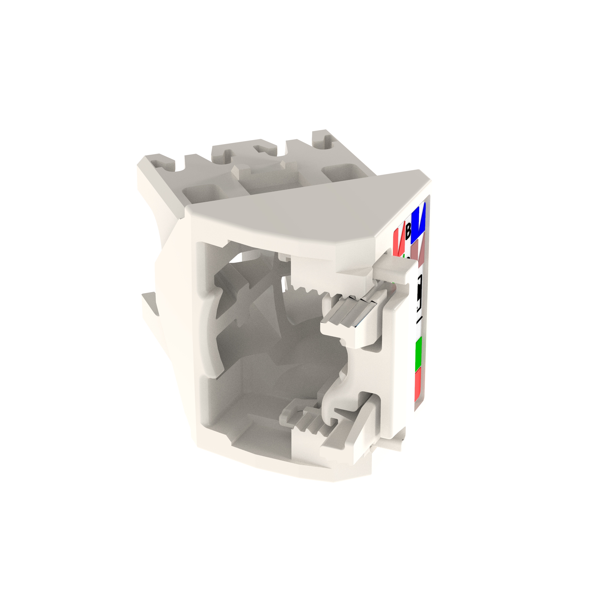 45° Angled Wire Cap for Cat 6 UTP TG Jack