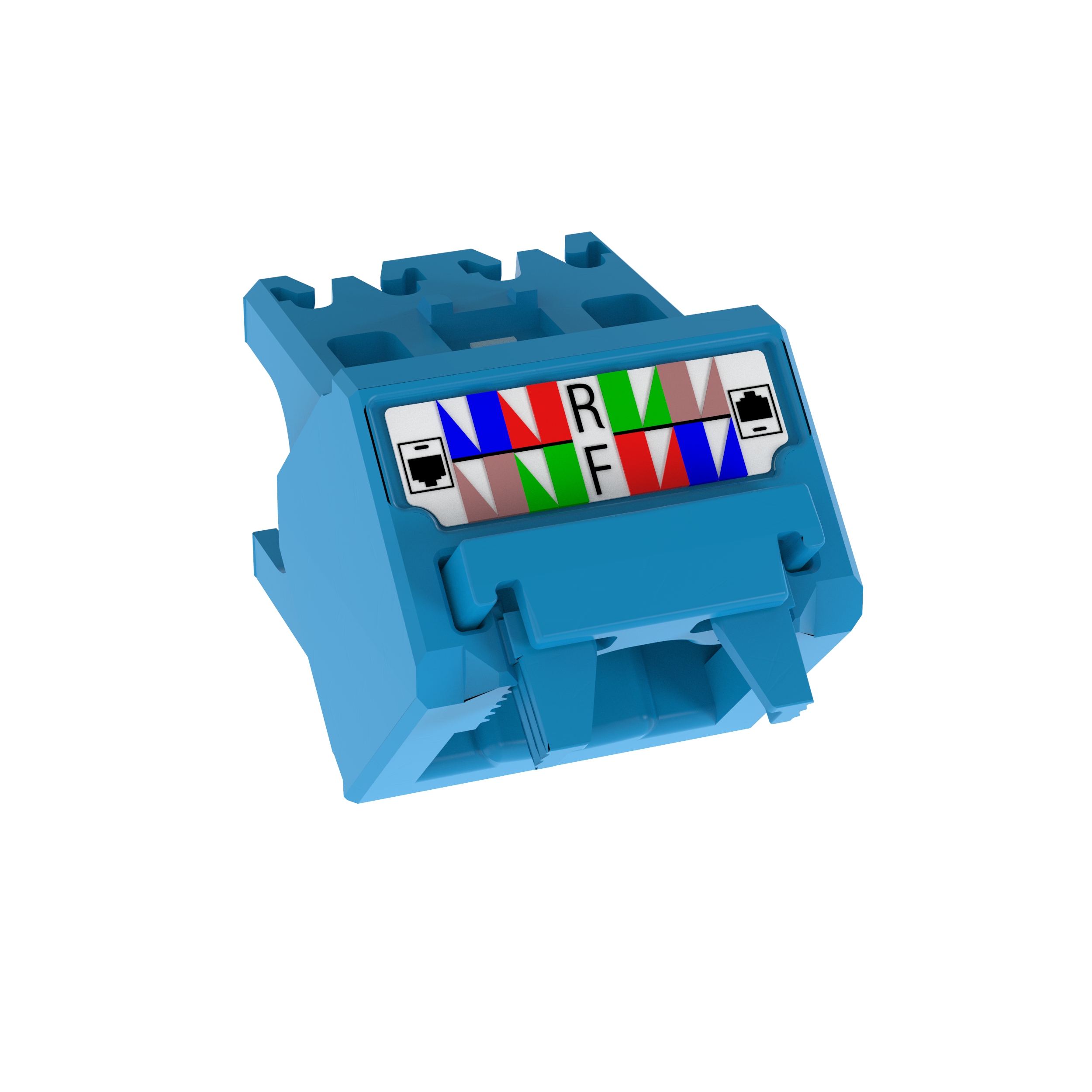 45° Angled Wire Cap for Cat 6A UTP TG Jack