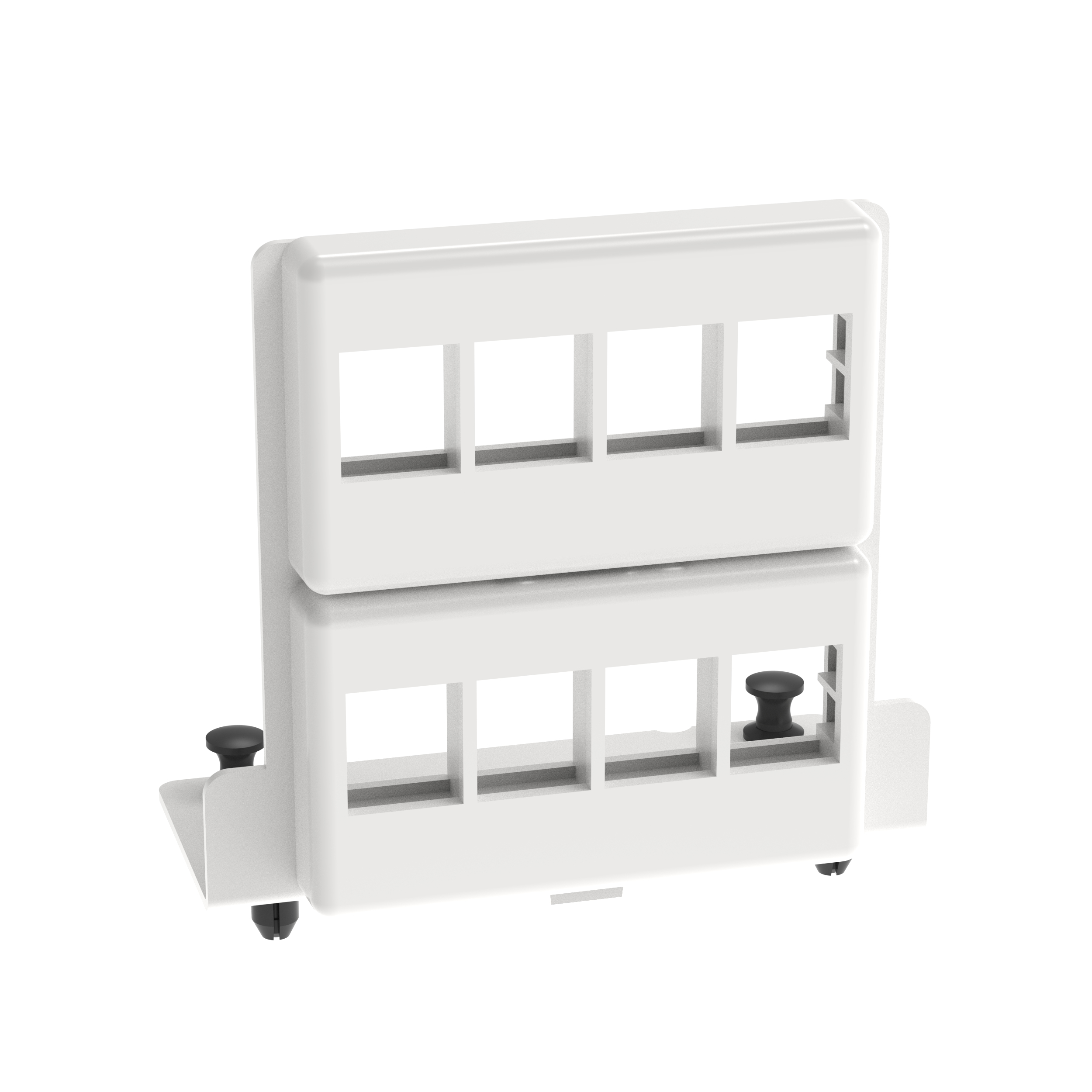 8 Port NetKey Patch Panel Bracket, for use with Multi-Purpose Enclosures