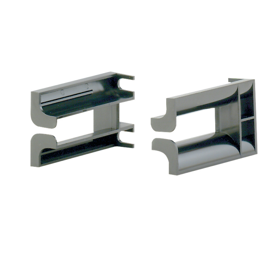 Bend Radius Control Clip, 1 RU, Black, 3 in. Depth