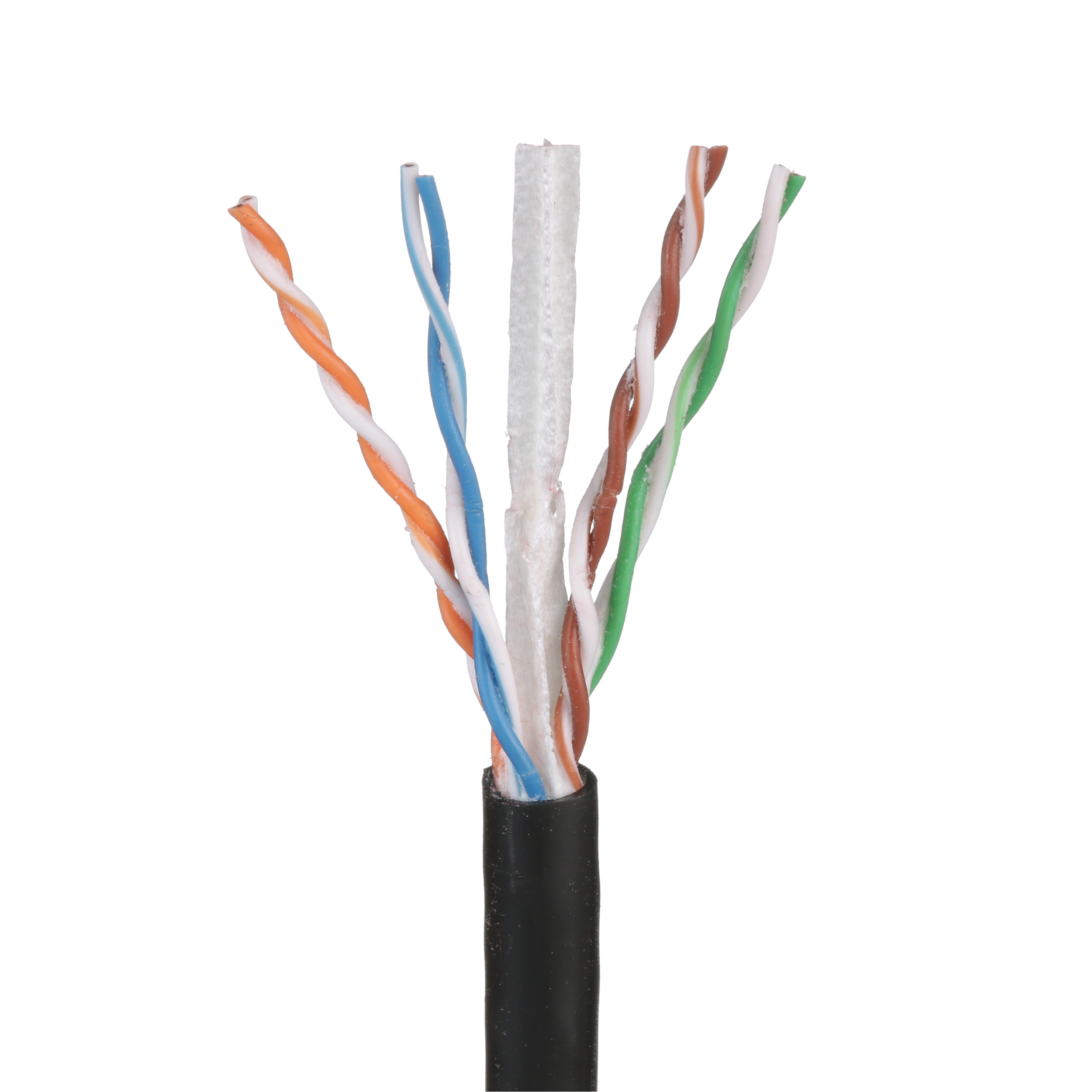 Copper Cable, Cat 6, 4-Pair, 22 AWG, UTP, OSP, Black