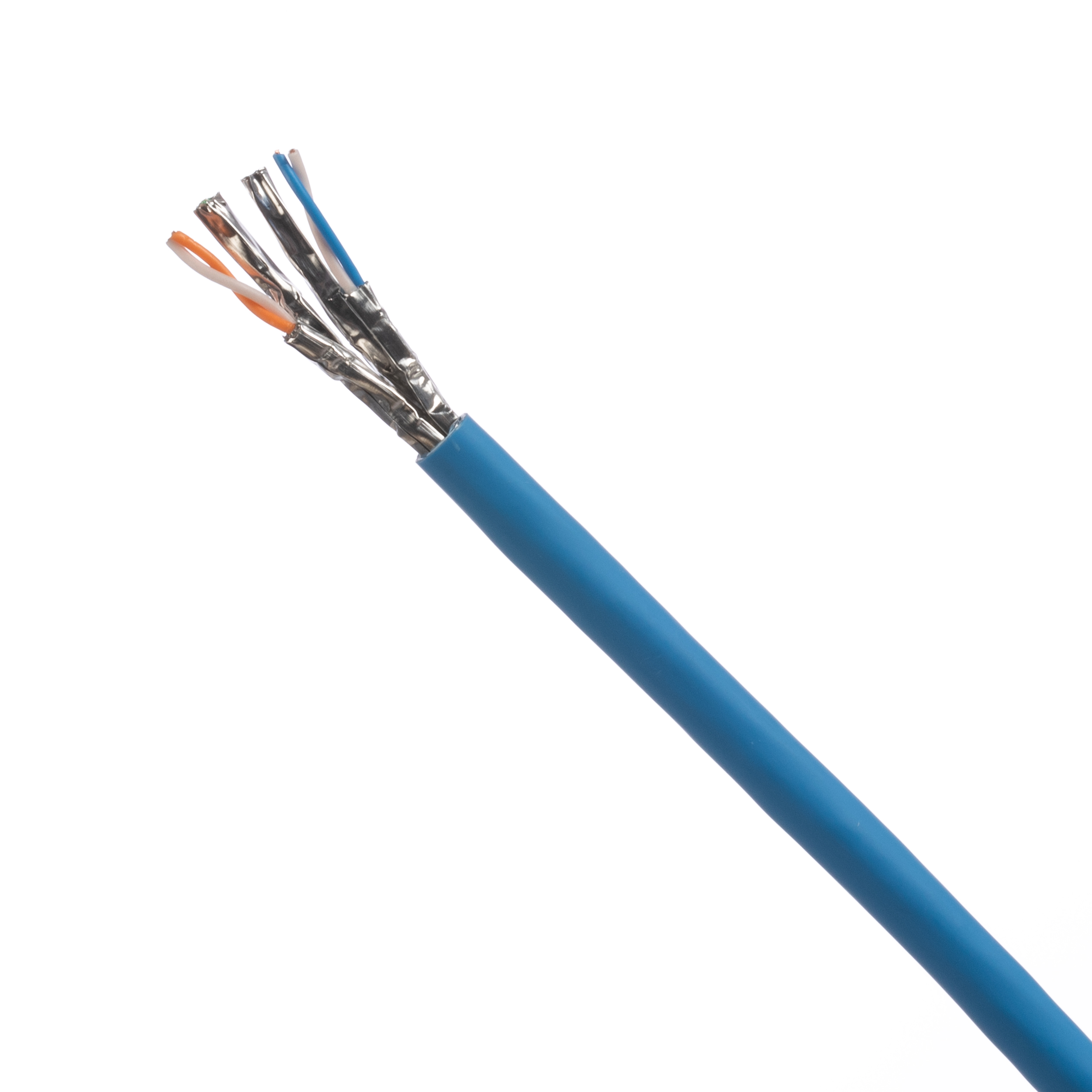 Copper Cable, Cat 6A, 23 AWG, U/UTP, Cca, Blue