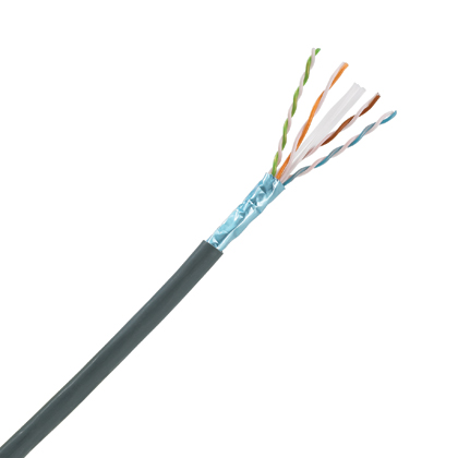 Copper Cable, Category 6A, 4-pair, 23AWG, U/UTP, OSP, Black