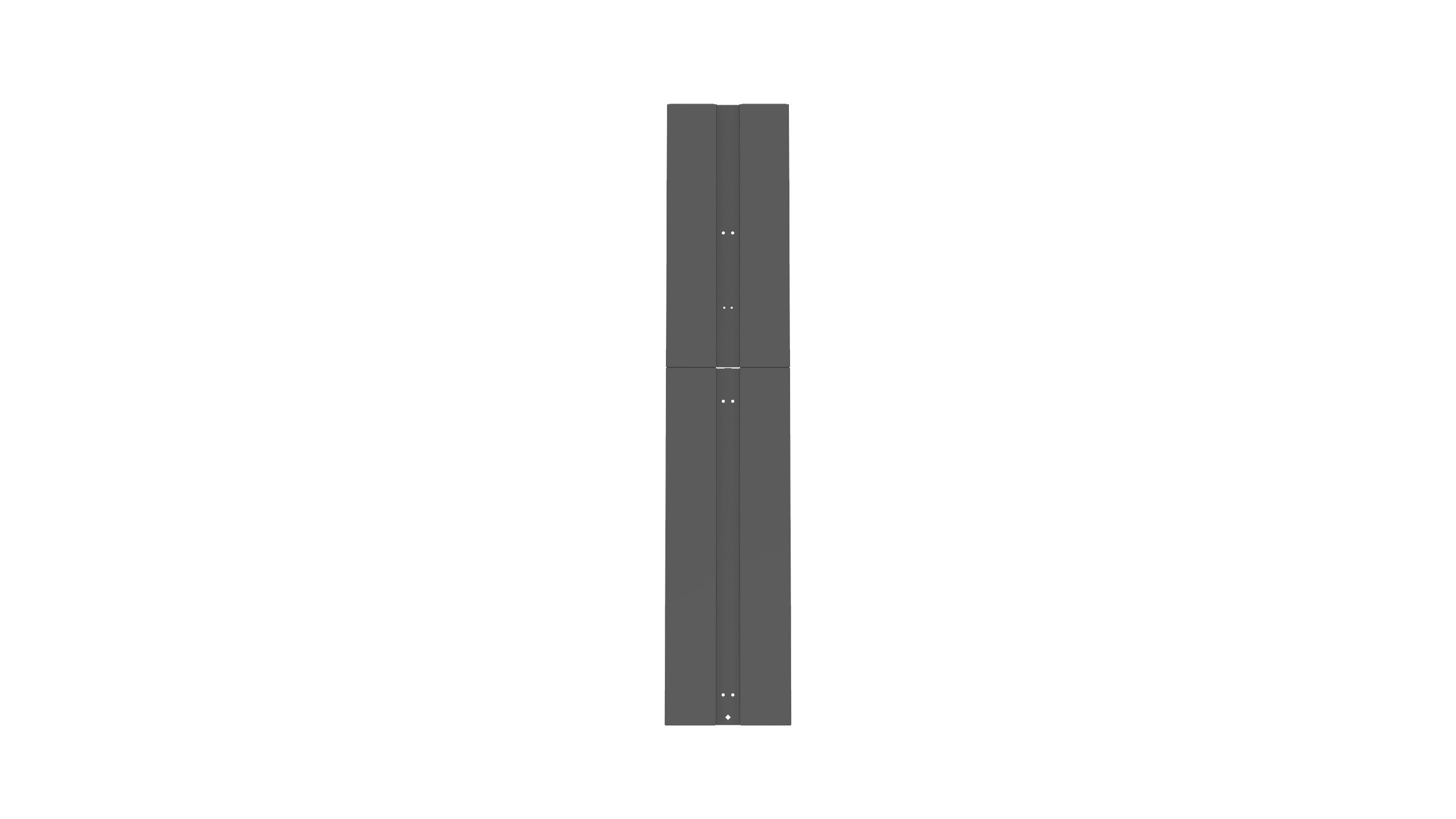 End Panel for PR2V Managers, 45 RU, Black