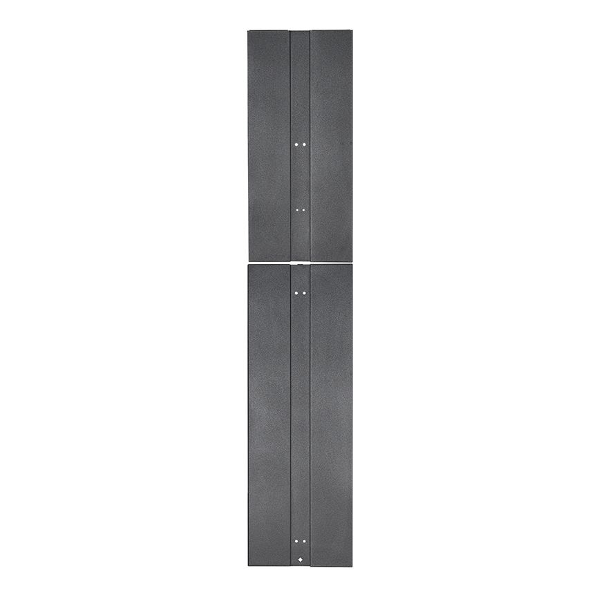 End Panel for PR2V Managers, 52 RU, Black