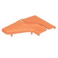 FiberRunner® 12" x 4" to 6" x 4" Left Reducer Split Cover
