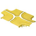 FiberRunner® 4-Way Cross Split Cover with 4" Exits