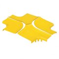 FiberRunner® 4-Way Cross Split Cover with 6" Exits