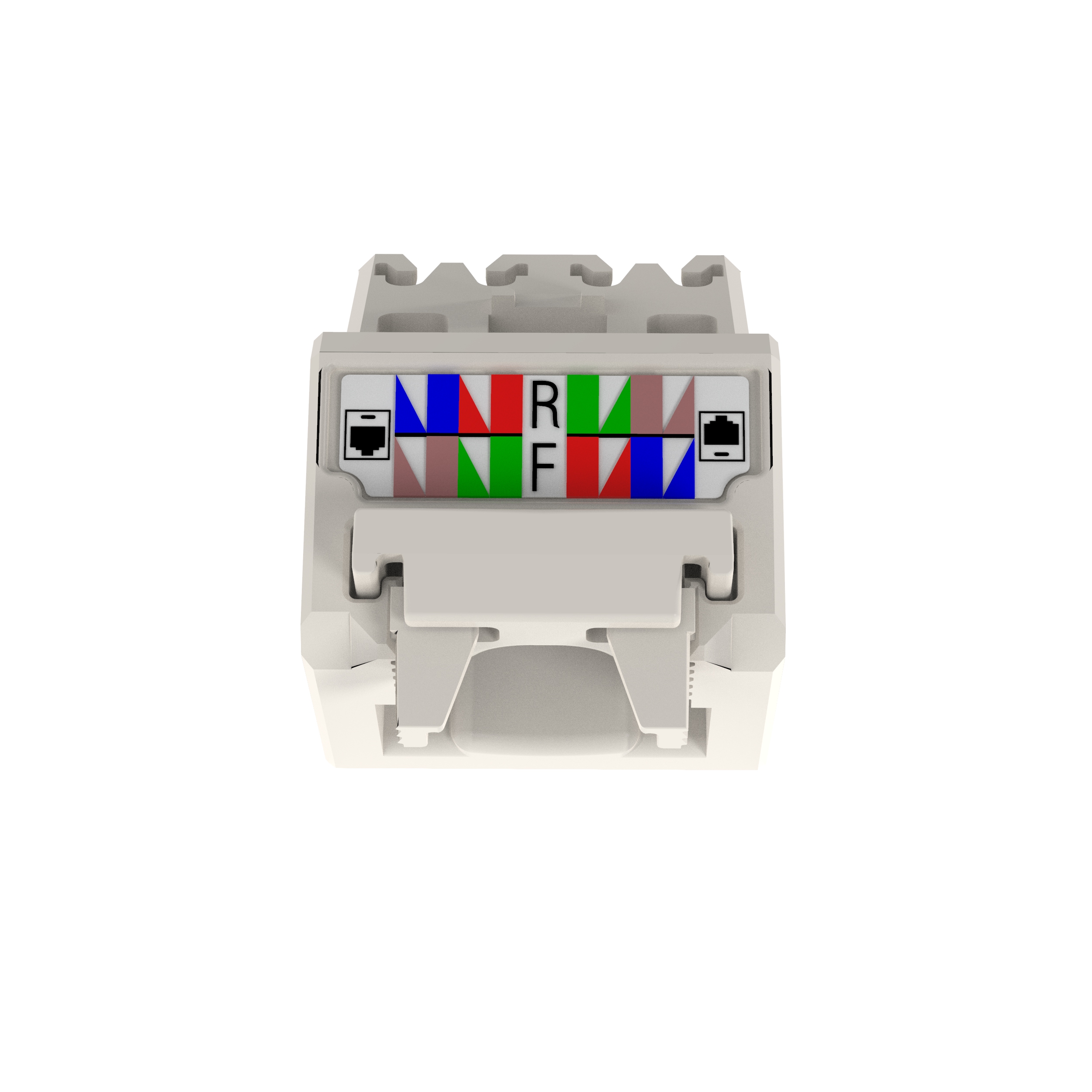 45° Angled Wire Cap for Cat 6 UTP TG Jack