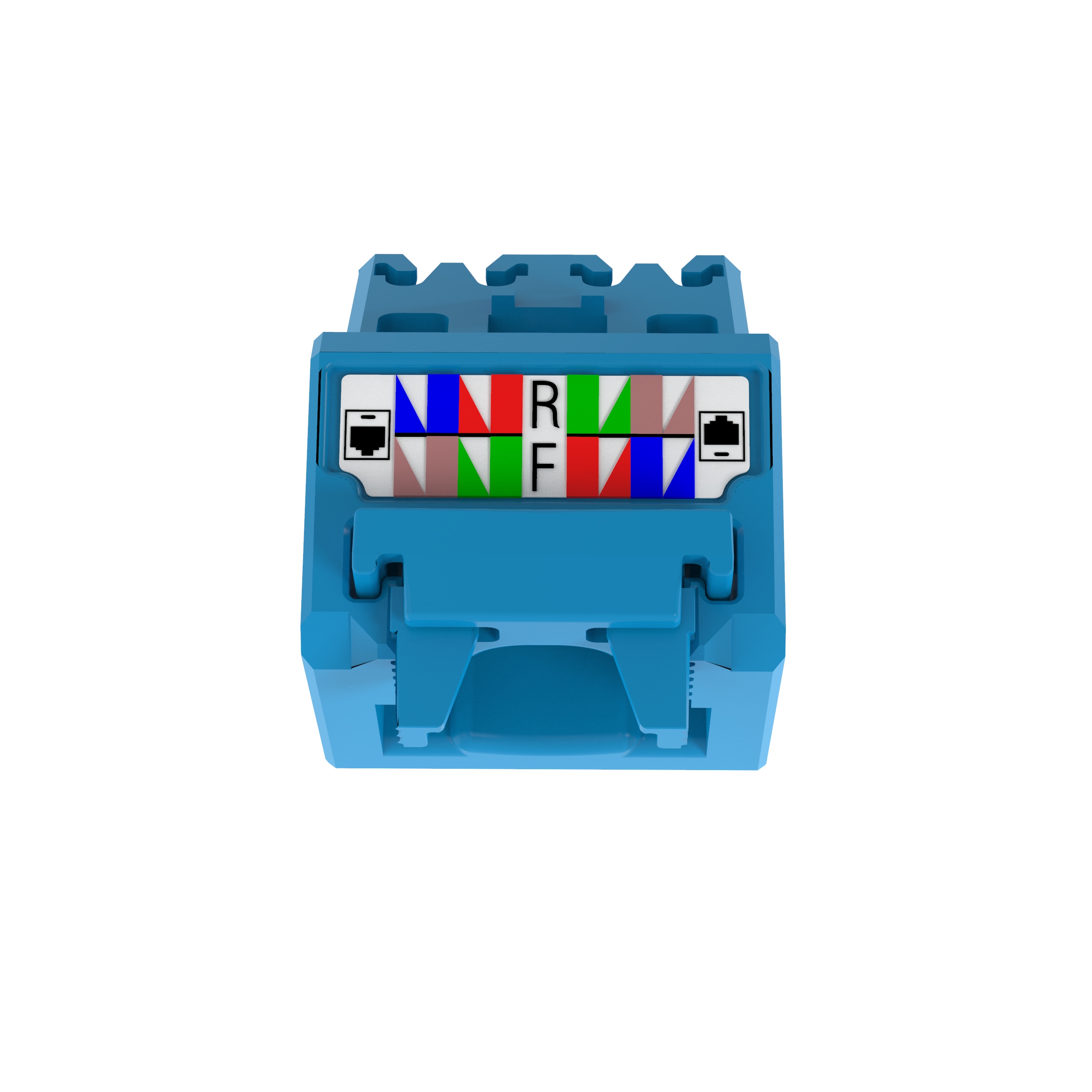 45° Angled Wire Cap for Cat 6A UTP TG Jack