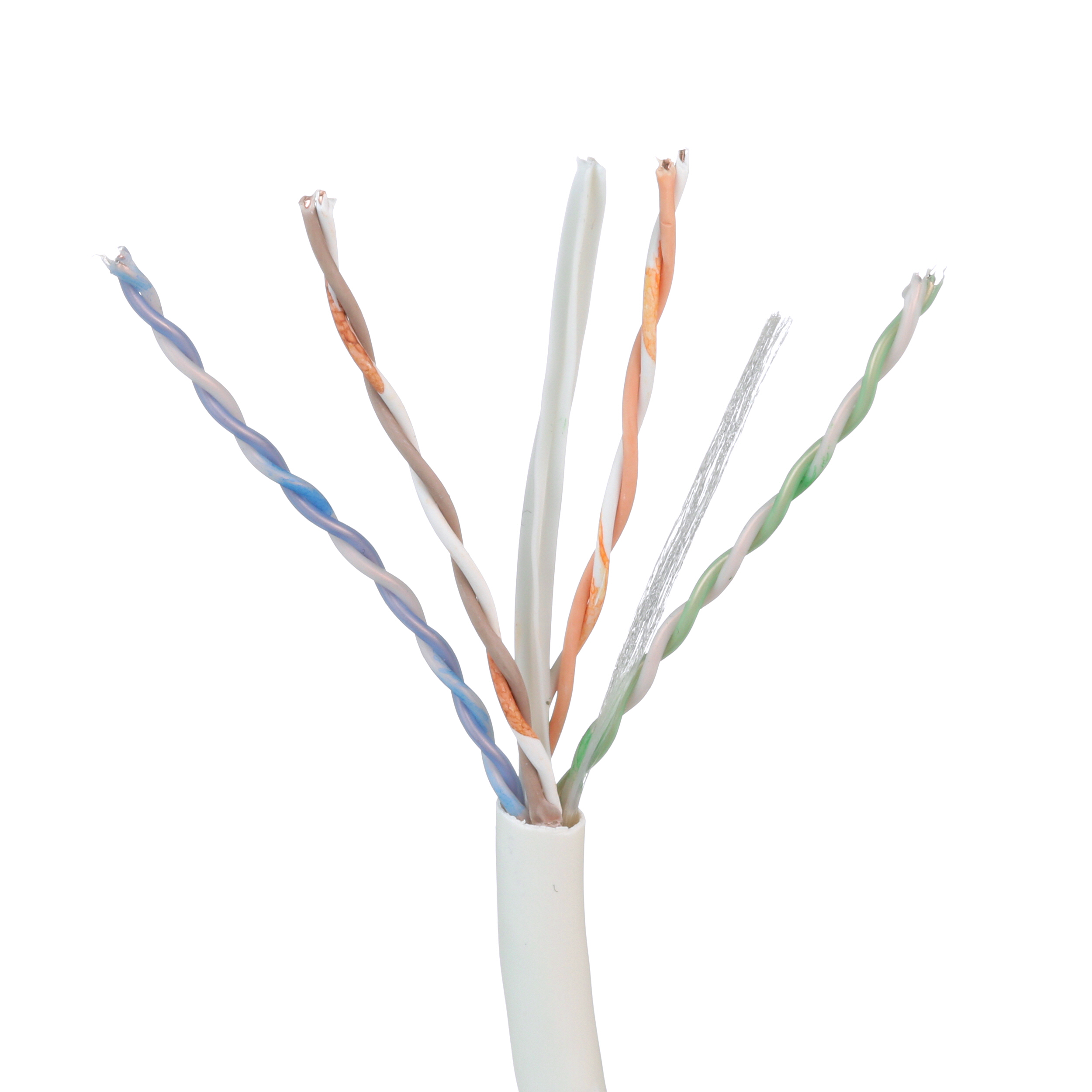 Copper Cable, Cat 6, 23 AWG, UTP, CMP, White