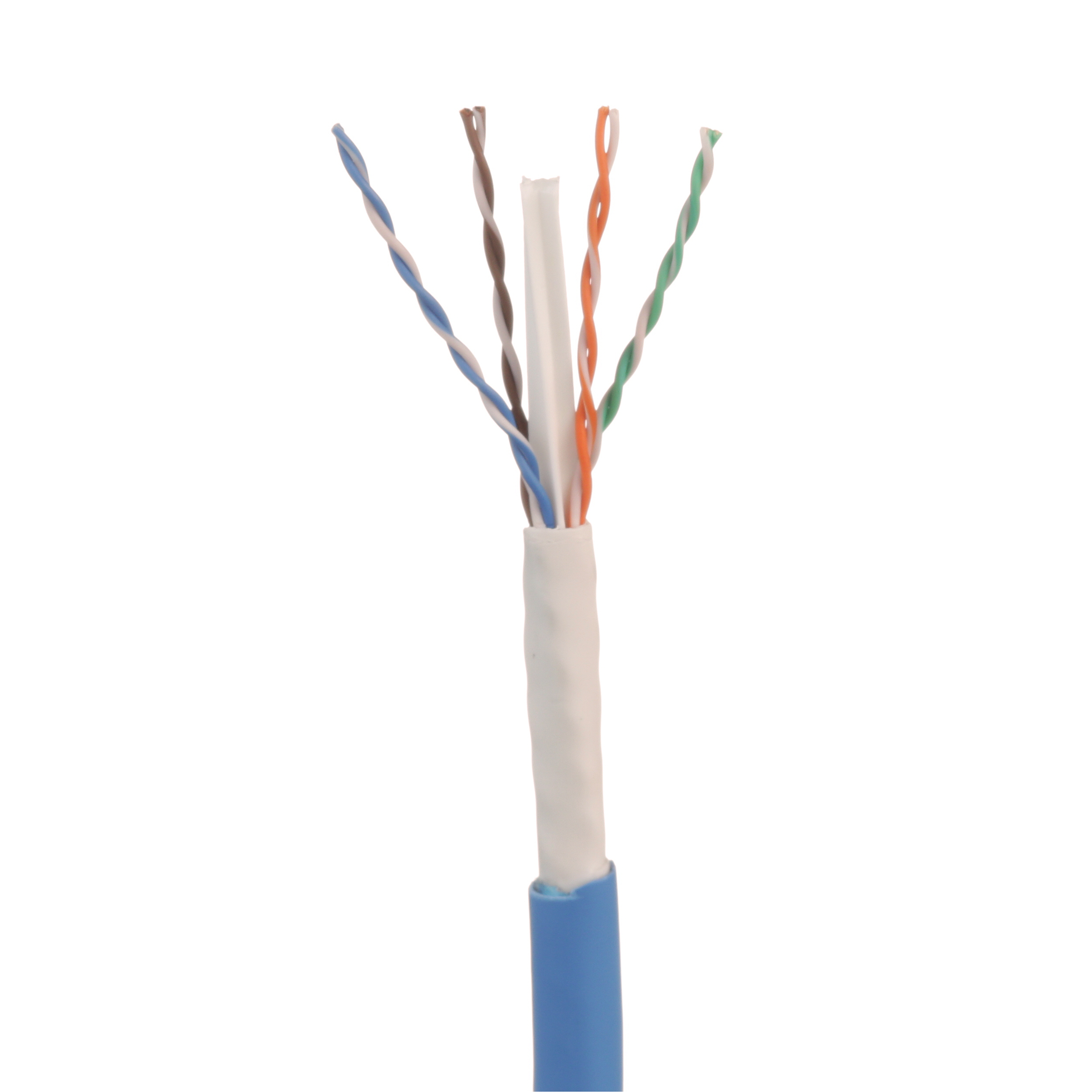Copper Cable, Cat 6A, 23 AWG, UTP, CMR, Blue
