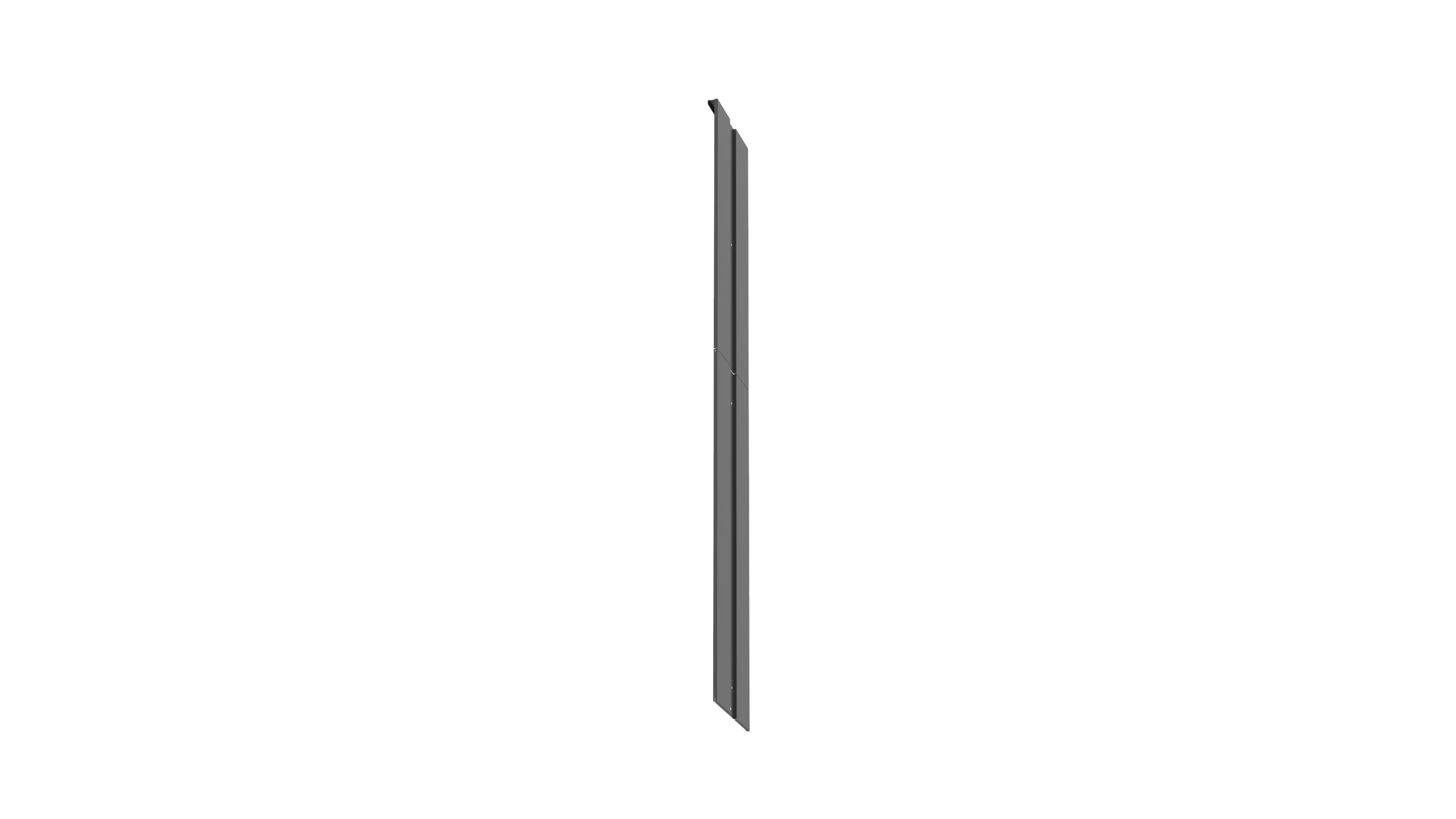 End Panel for PR2V Managers, 45 RU, Black