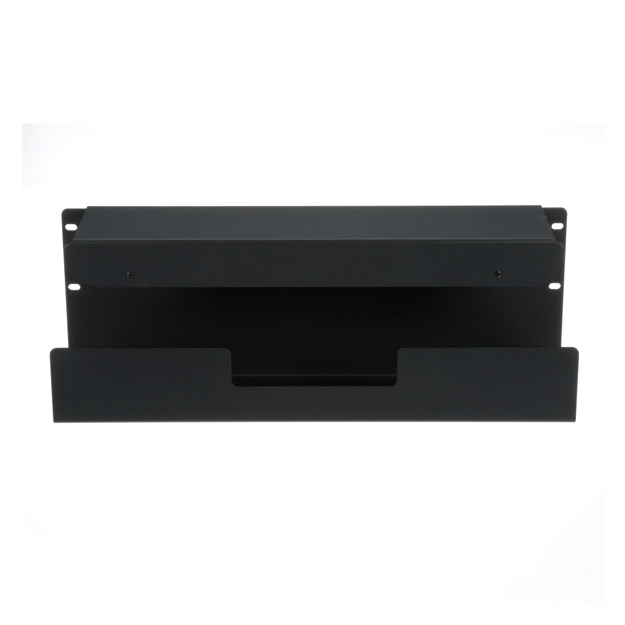 Lower Cable Routing Trough, 4 RU, Black, 4.5 in. Depth