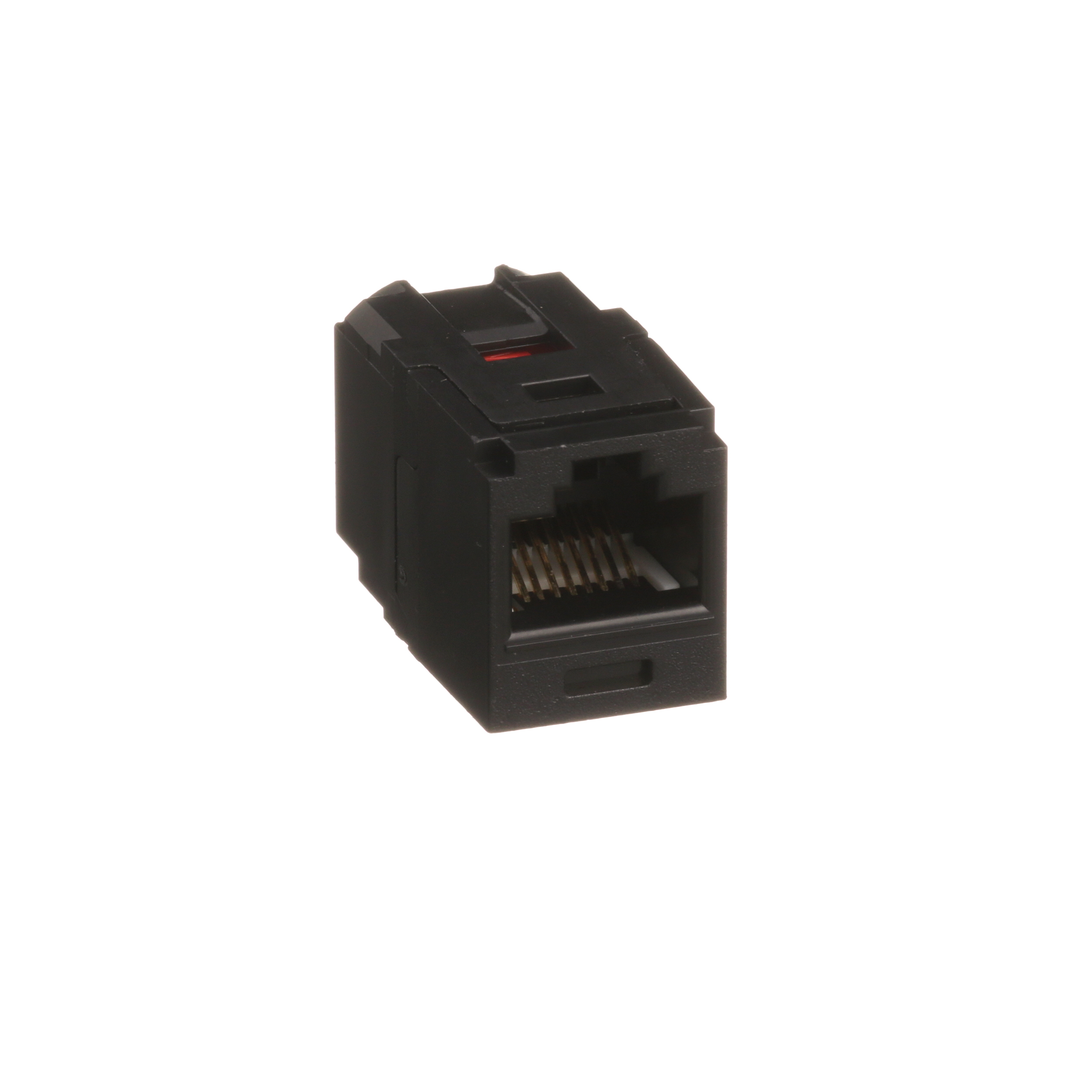 Mini-Com® Cat 6 UTP RJ45 Coupler Module, Black, Pack of 500