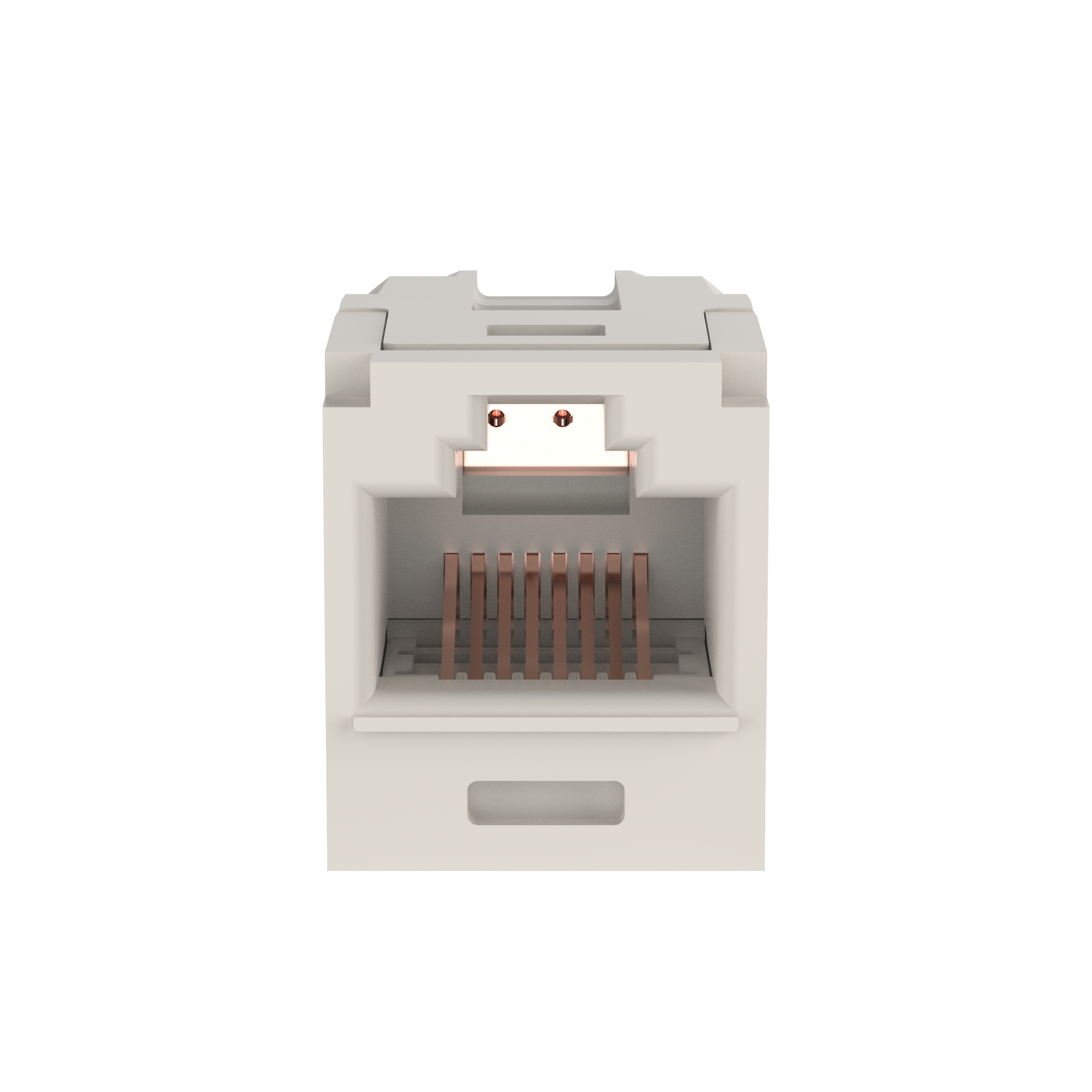 Mini-Com® Cat 6 UTP RJ45 Coupler Module, IW