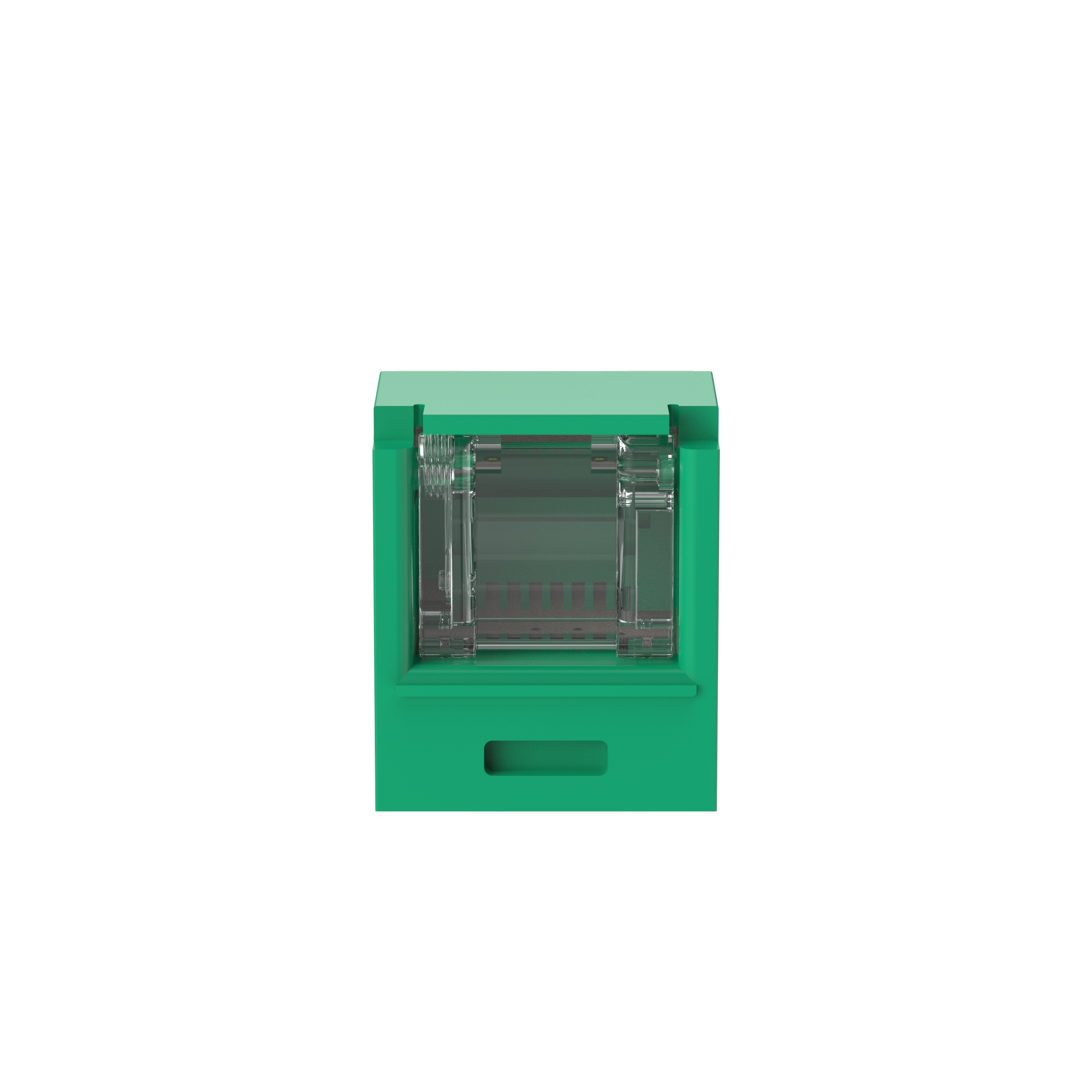 Mini-Com® RJ45 Cat 6A TG Shuttered Jack Module, GR