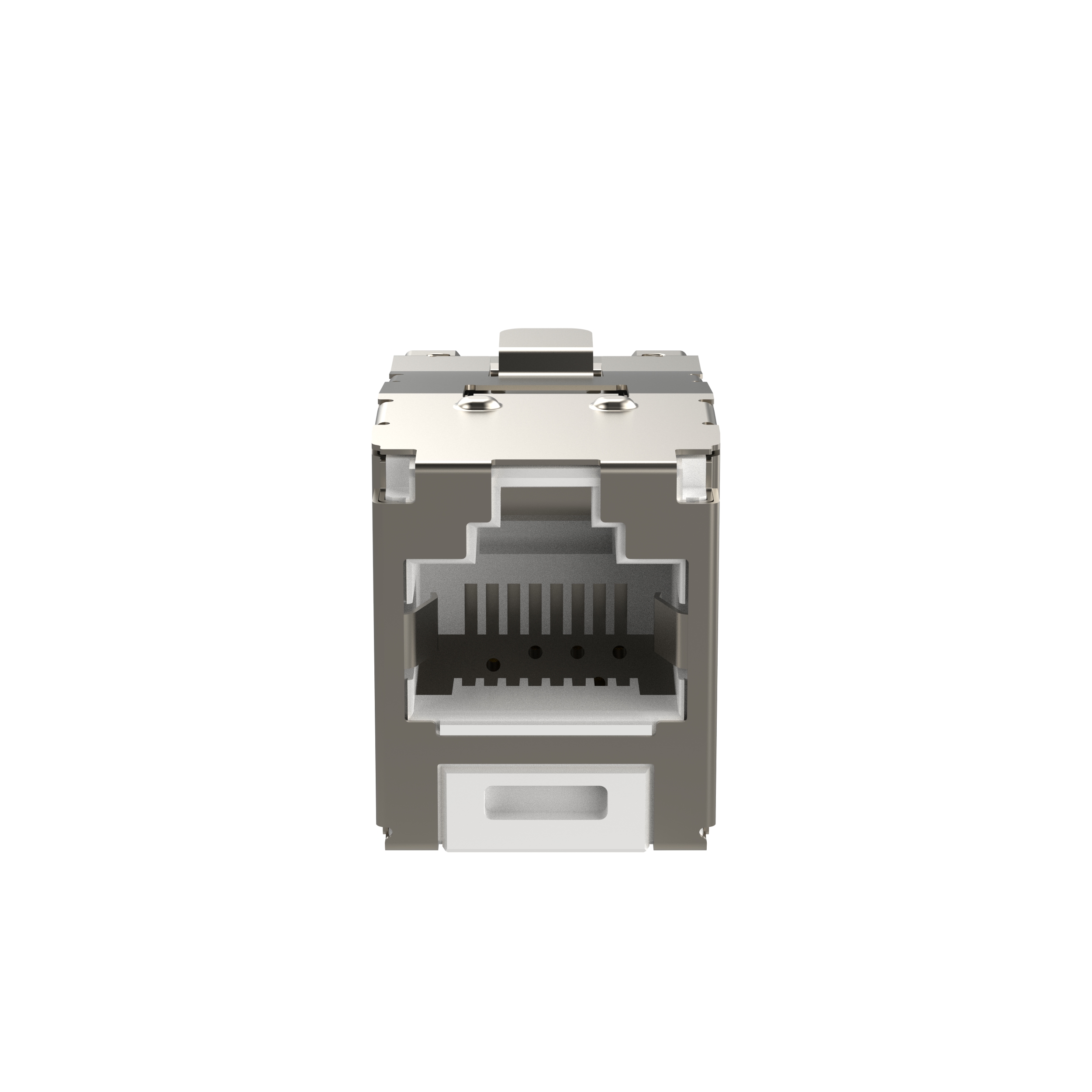 Mini-Com® STP RJ45 Cat 6 TG Jack Module, White