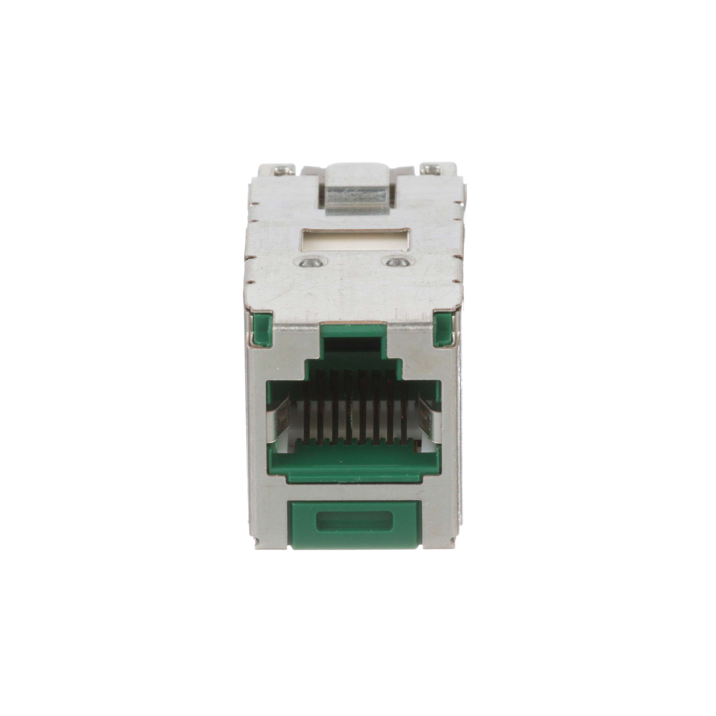 Mini-Com® STP RJ45 Cat 6A TG Jack Module, Green