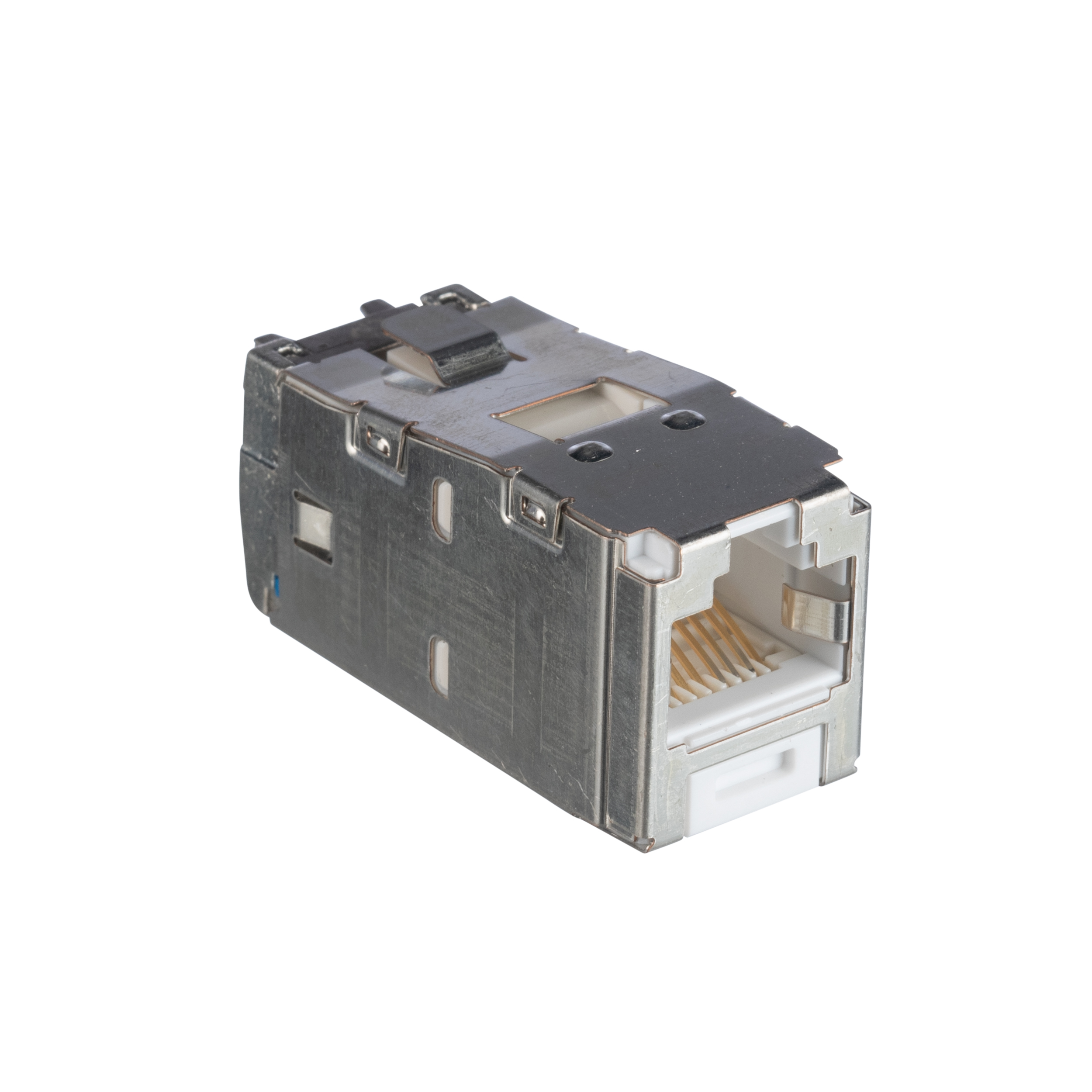 Mini-Com® STP RJ45 Cat 6A TG Jack Module, White