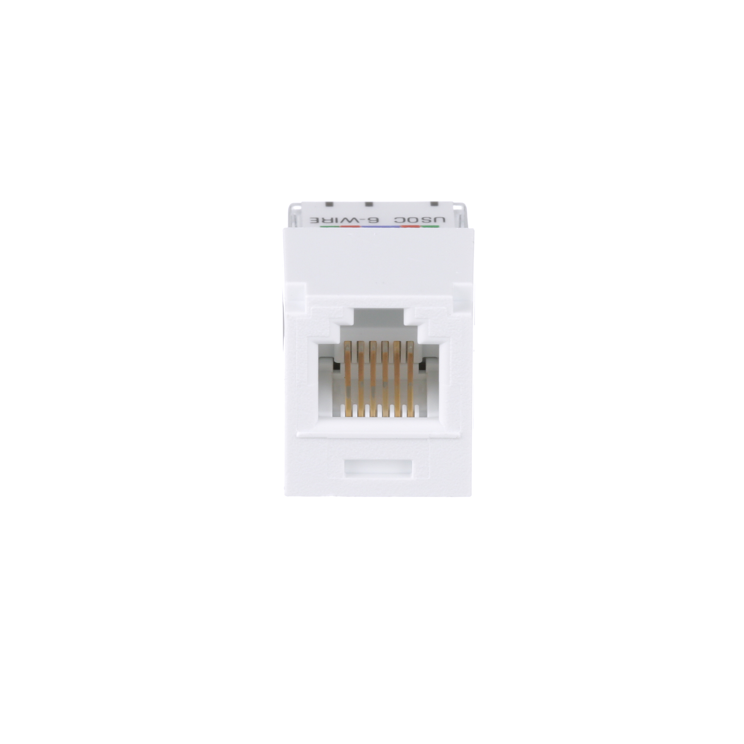 Mini-Com® UTP RJ45 Cat 3 Leadframe Jack Module USOC, White