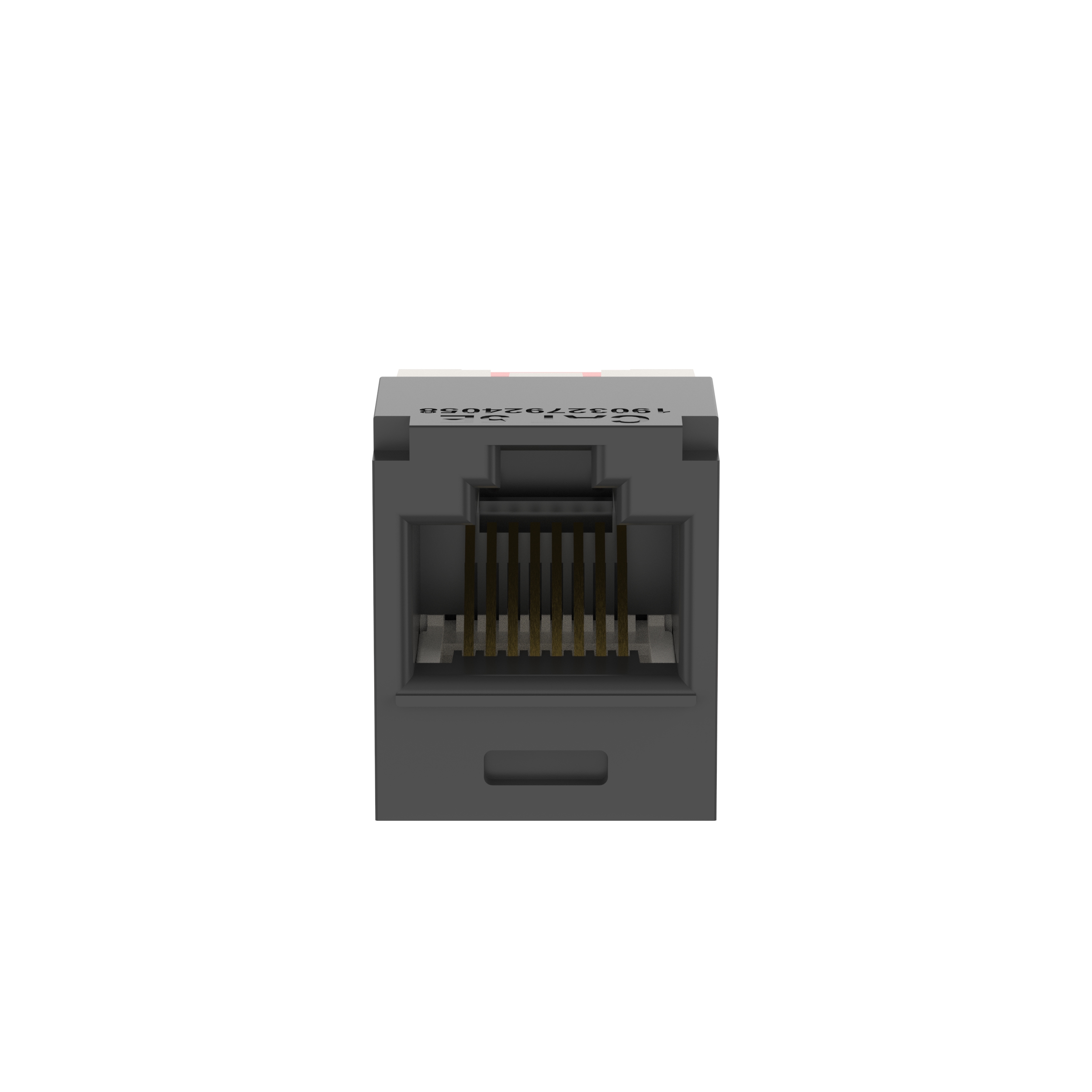 Mini-Com® UTP RJ45 Cat 5e TG Jack Module, Black