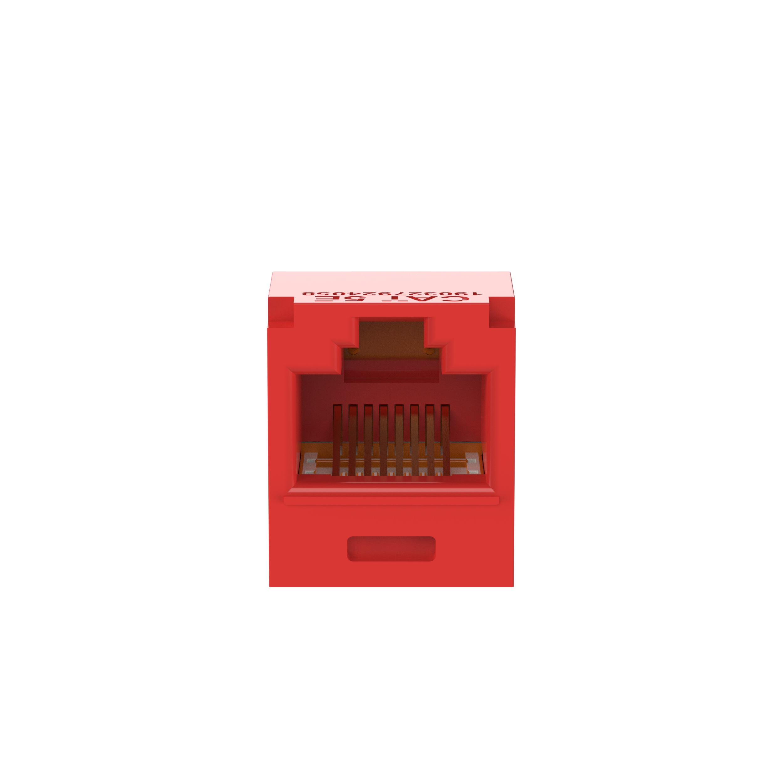 Mini-Com® UTP RJ45 Cat 5e TG Jack Module, Red