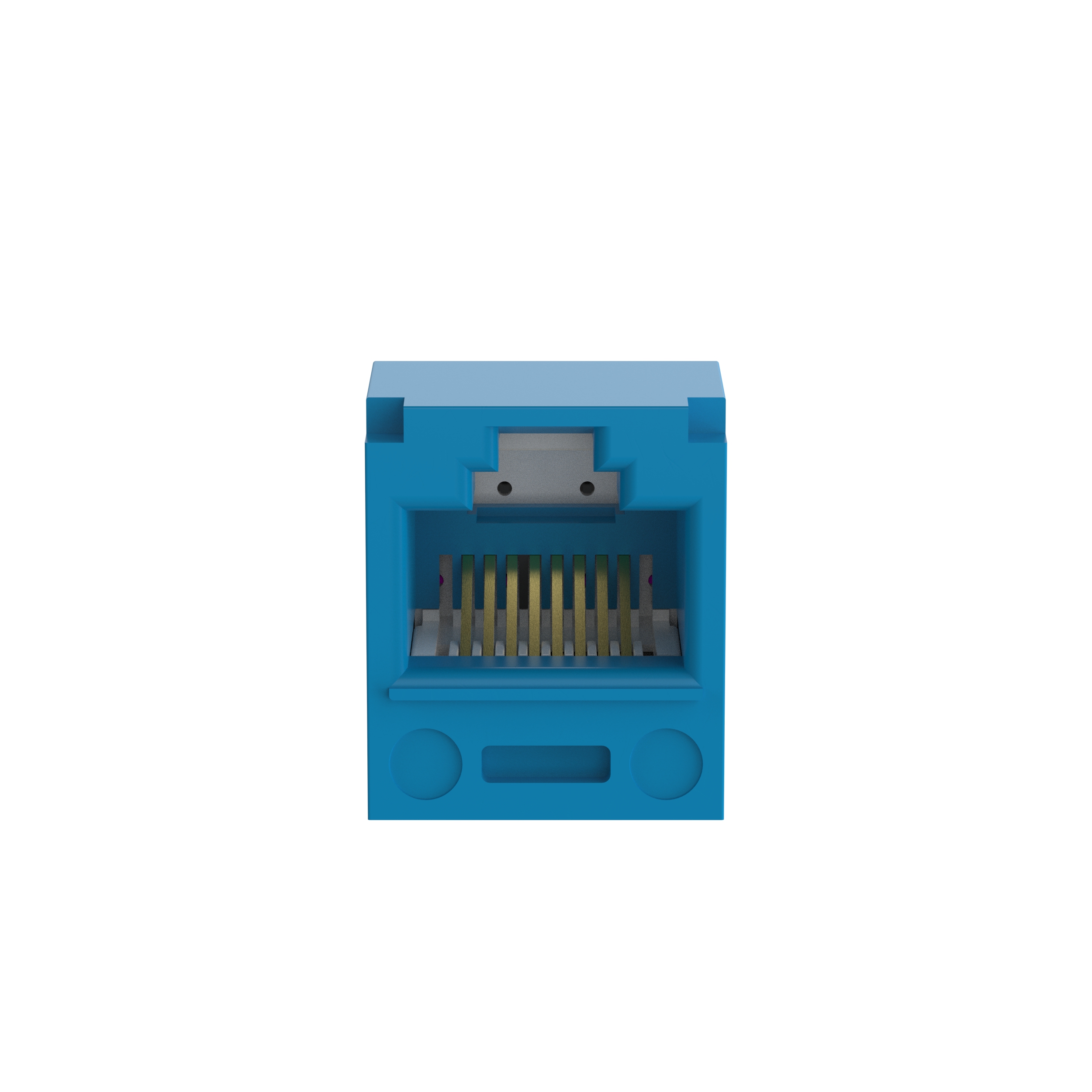 Mini-Com® UTP RJ45 Cat 5e TP-Style Jack Module, Blue