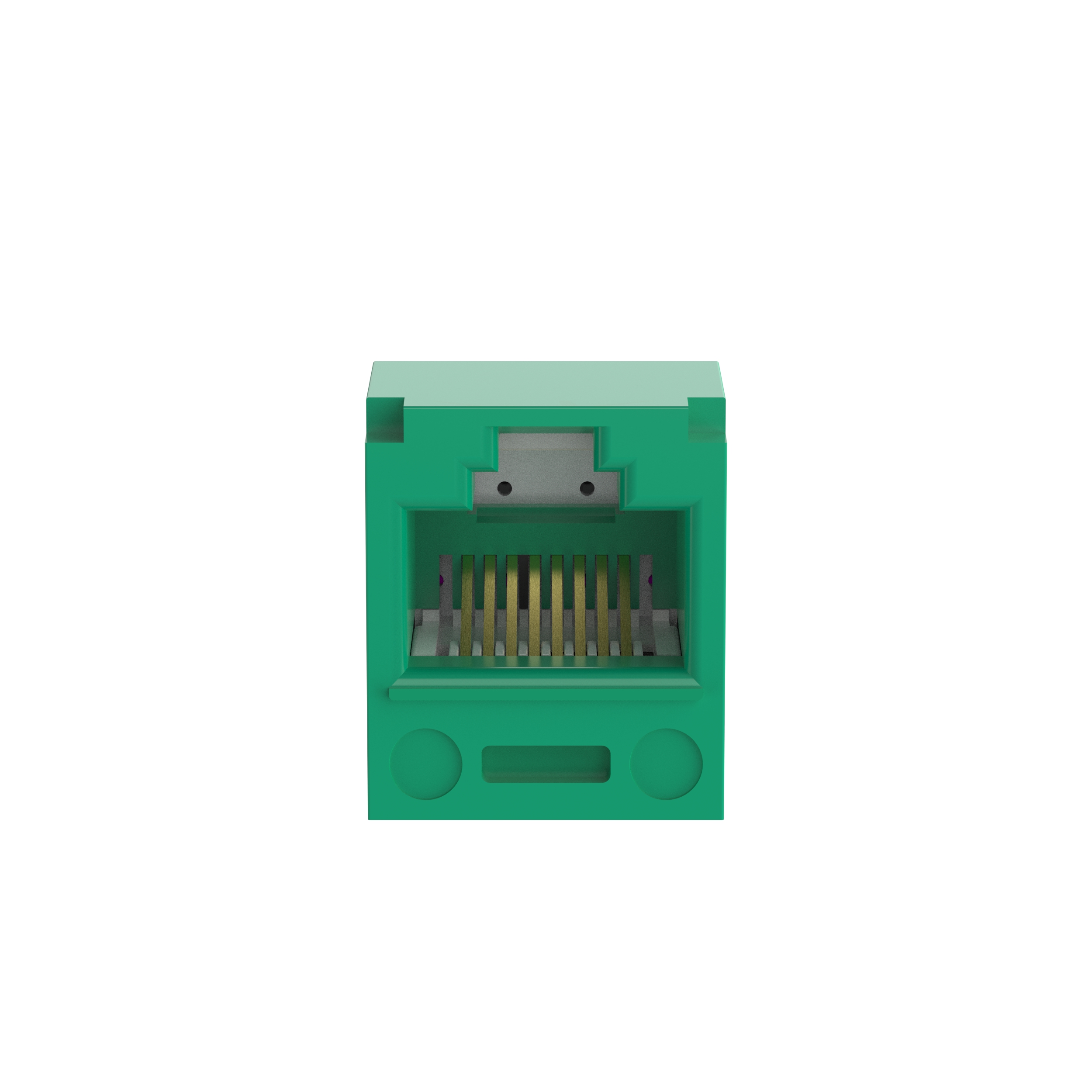 Mini-Com® UTP RJ45 Cat 5e TP-Style Jack Module, Green