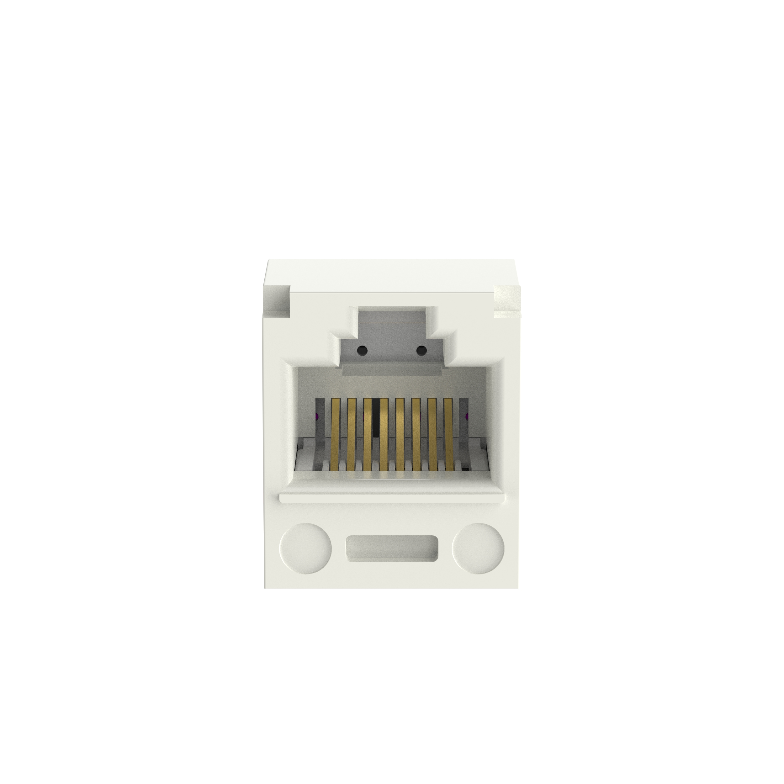 Mini-Com® UTP RJ45 Cat 5e TP-Style Jack Module, Off White