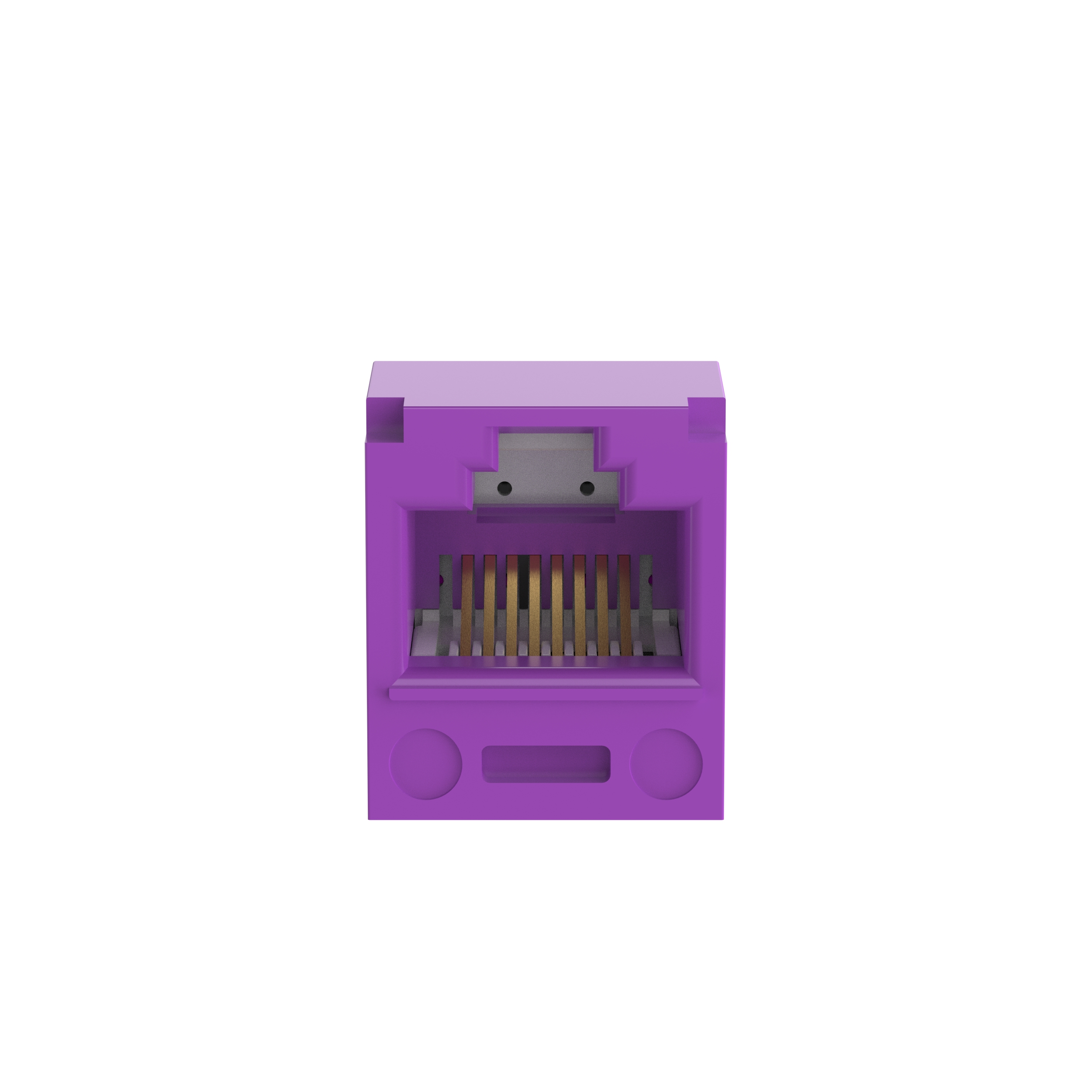 Mini-Com® UTP RJ45 Cat 5e TP-Style Jack Module, Violet