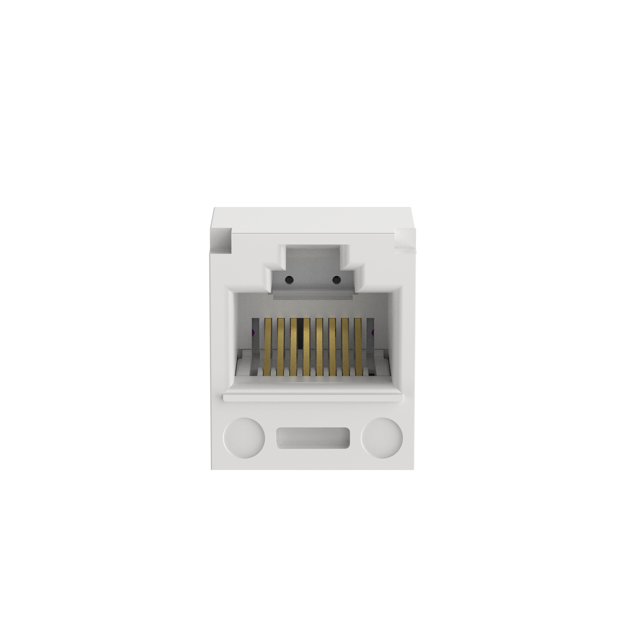 Mini-Com® UTP RJ45 Cat 5e TP-Style Jack Module, White