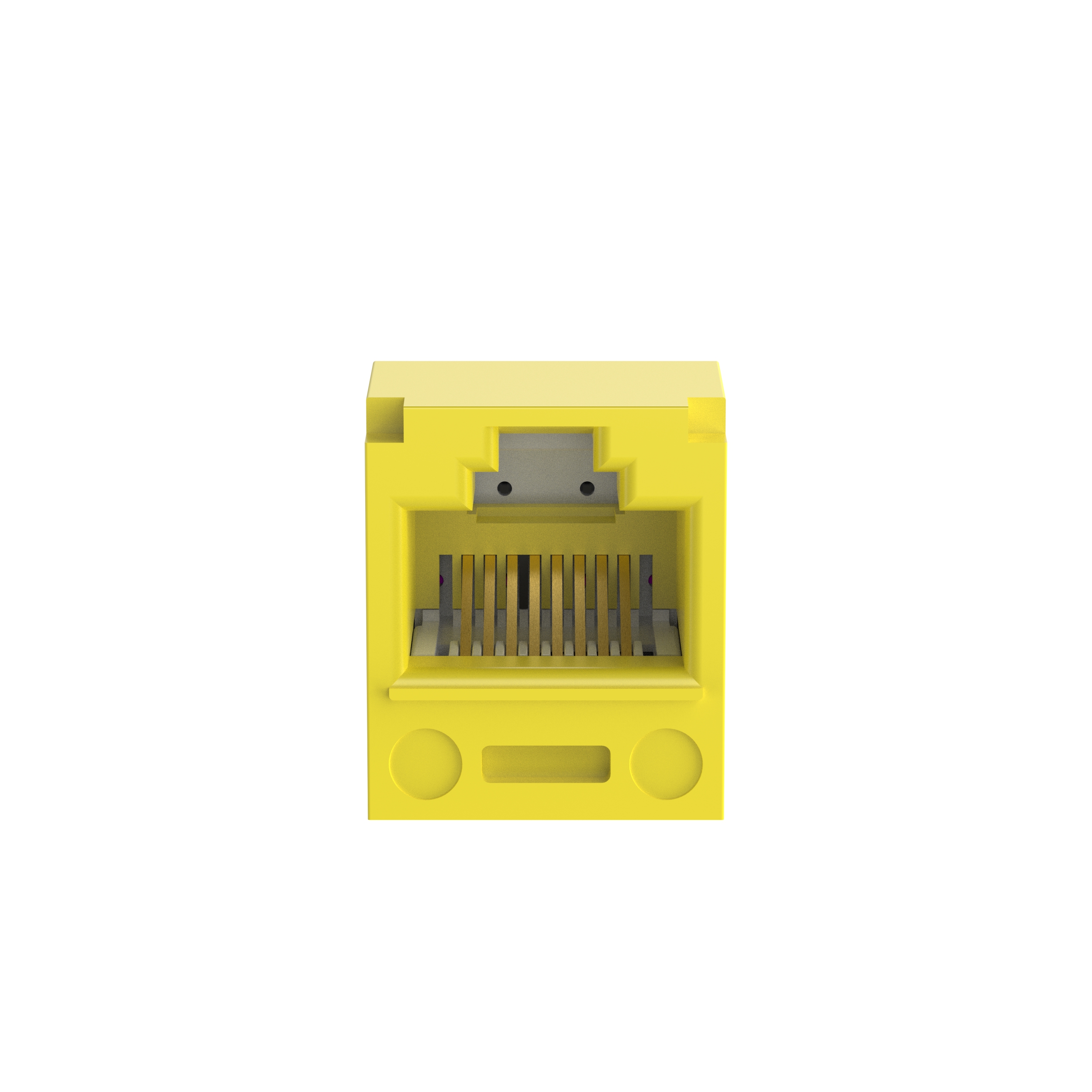 Mini-Com® UTP RJ45 Cat 5e TP-Style Jack Module, Yellow