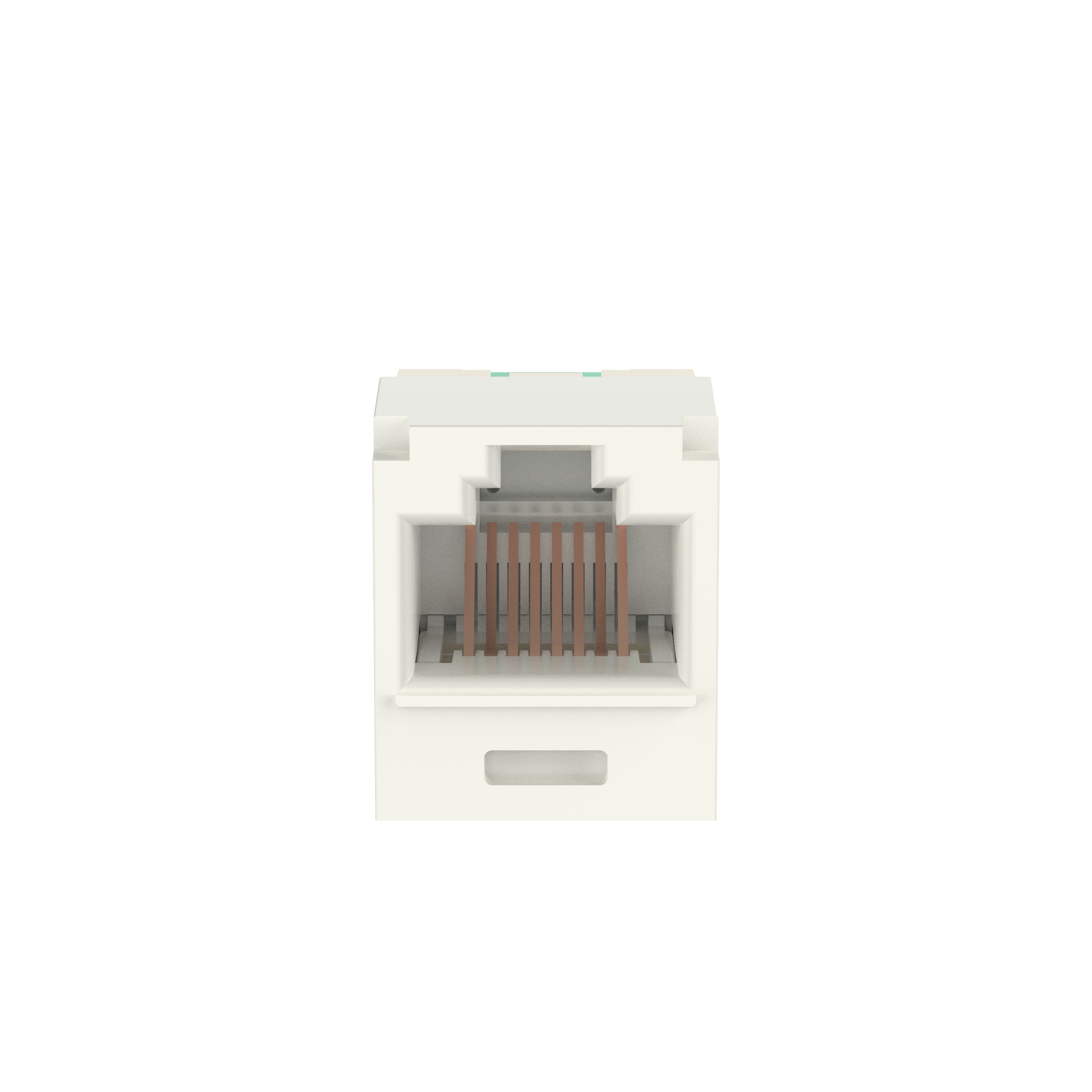 Mini-Com® UTP RJ45 Cat 6 TG Jack Module, Off White
