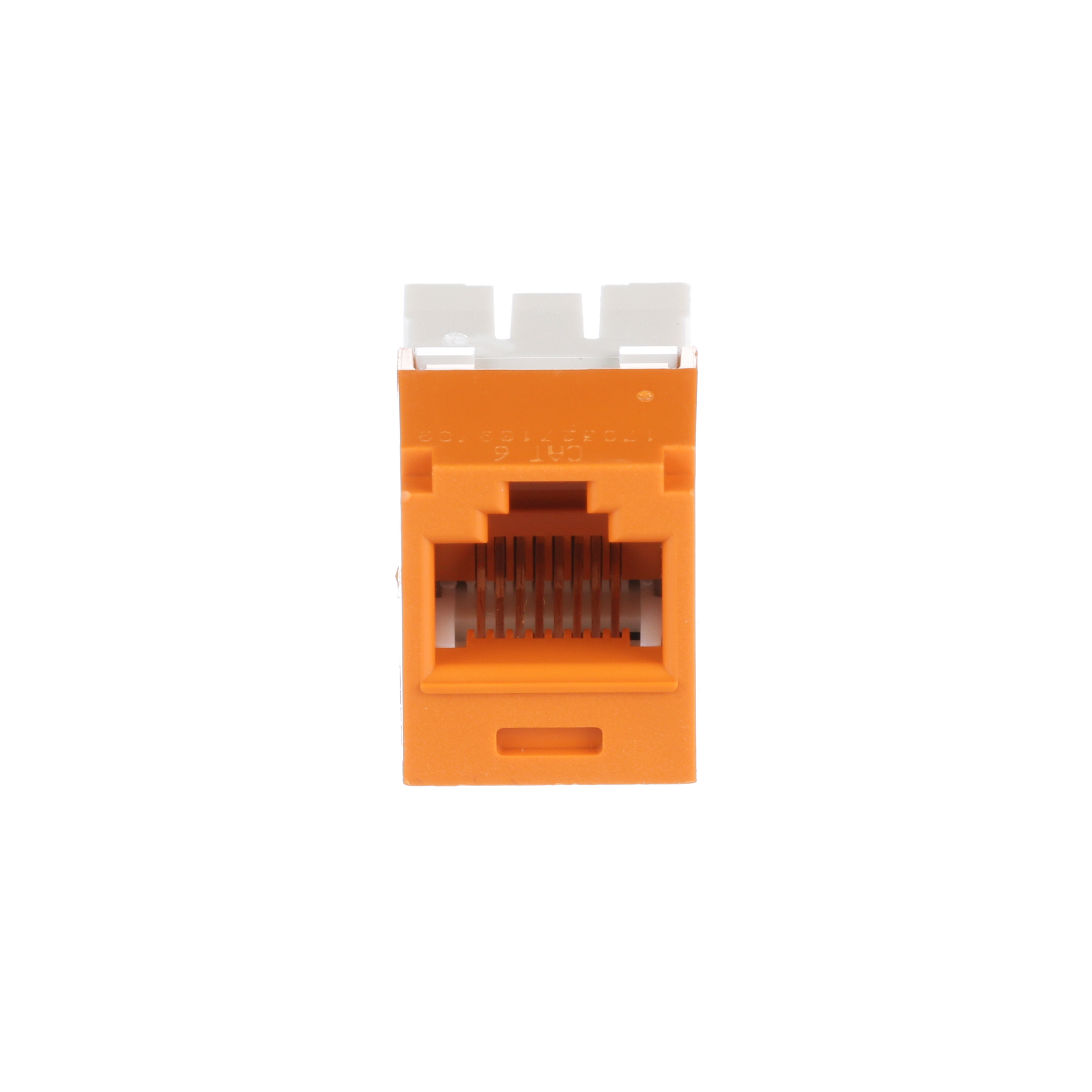 Mini-Com® UTP RJ45 Cat 6 TG Jack Module, Orange