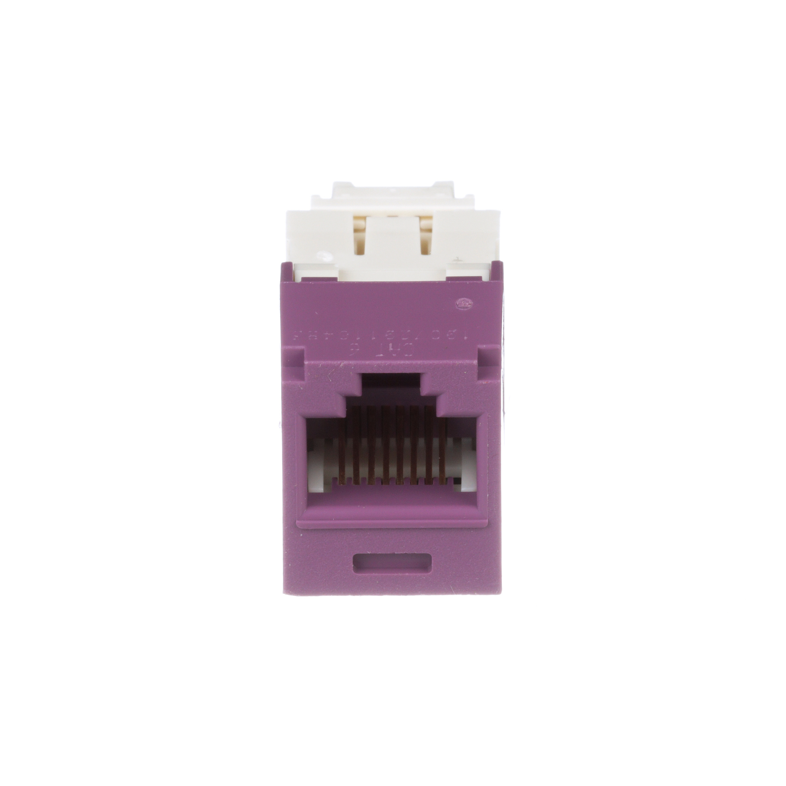 Mini-Com® UTP RJ45 Cat 6 TG Jack Module, Violet