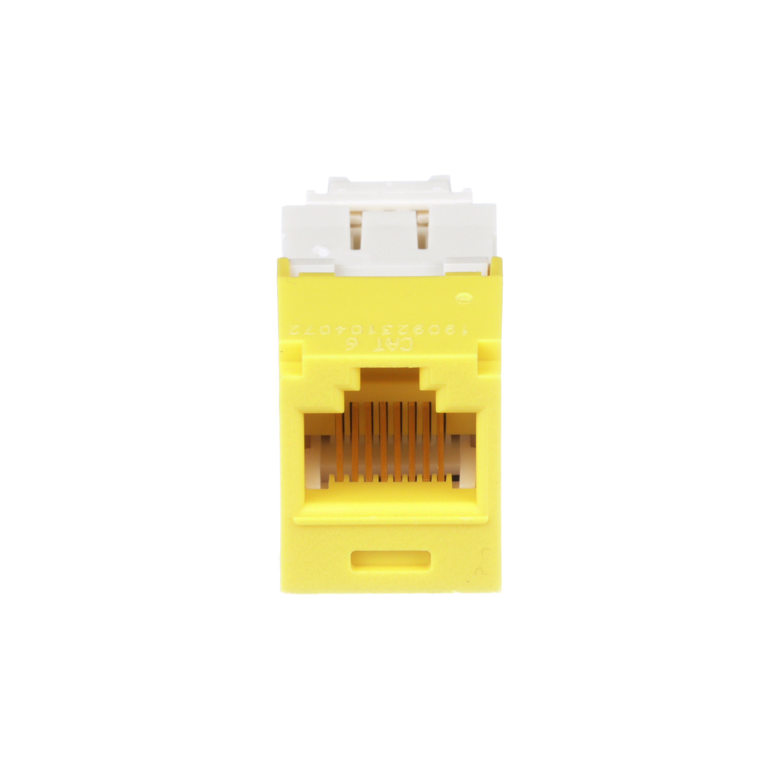 Mini-Com® UTP RJ45 Cat 6 TG Jack Module, Yellow