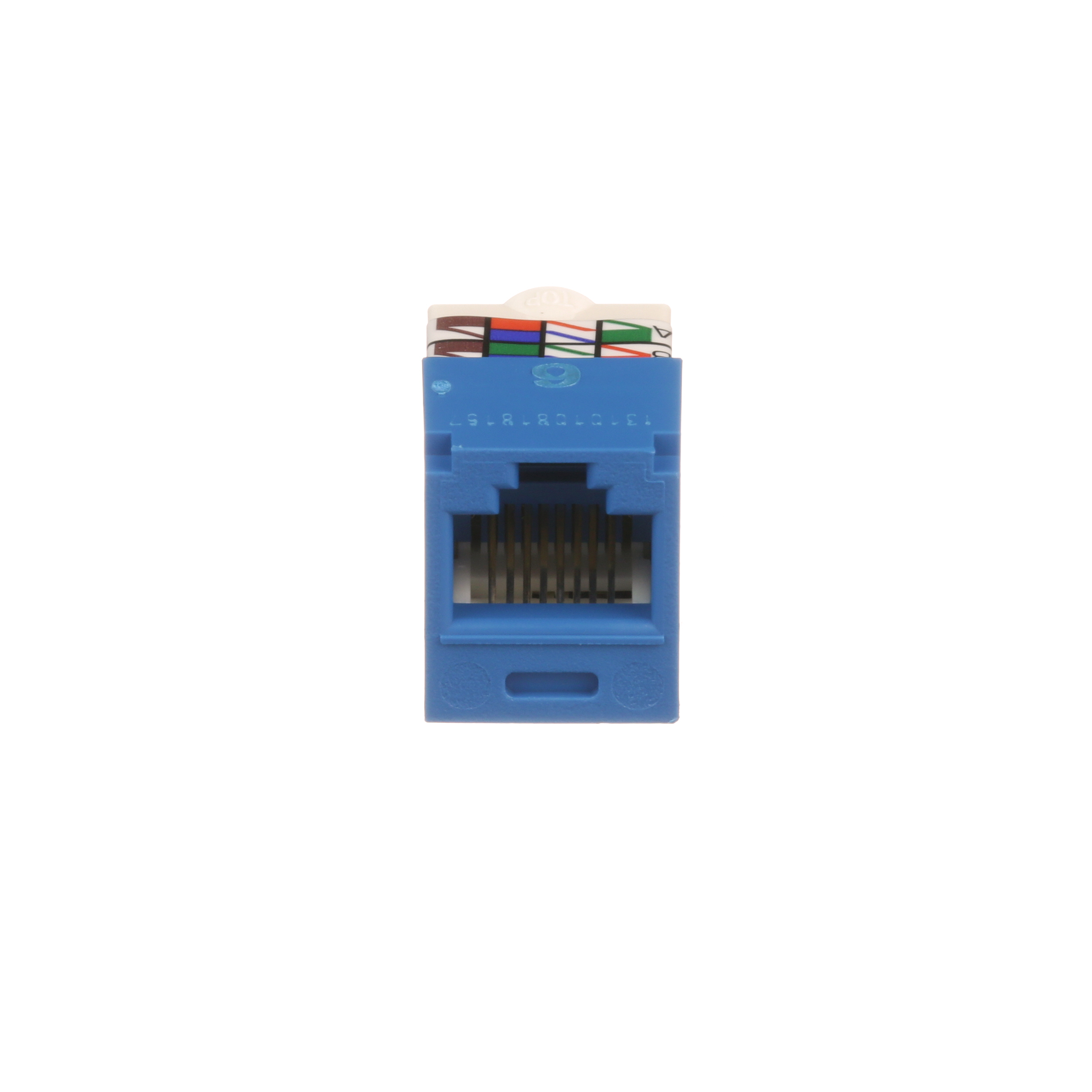 Mini-Com® UTP RJ45 Cat 6 TP-Style Jack Module, Blue