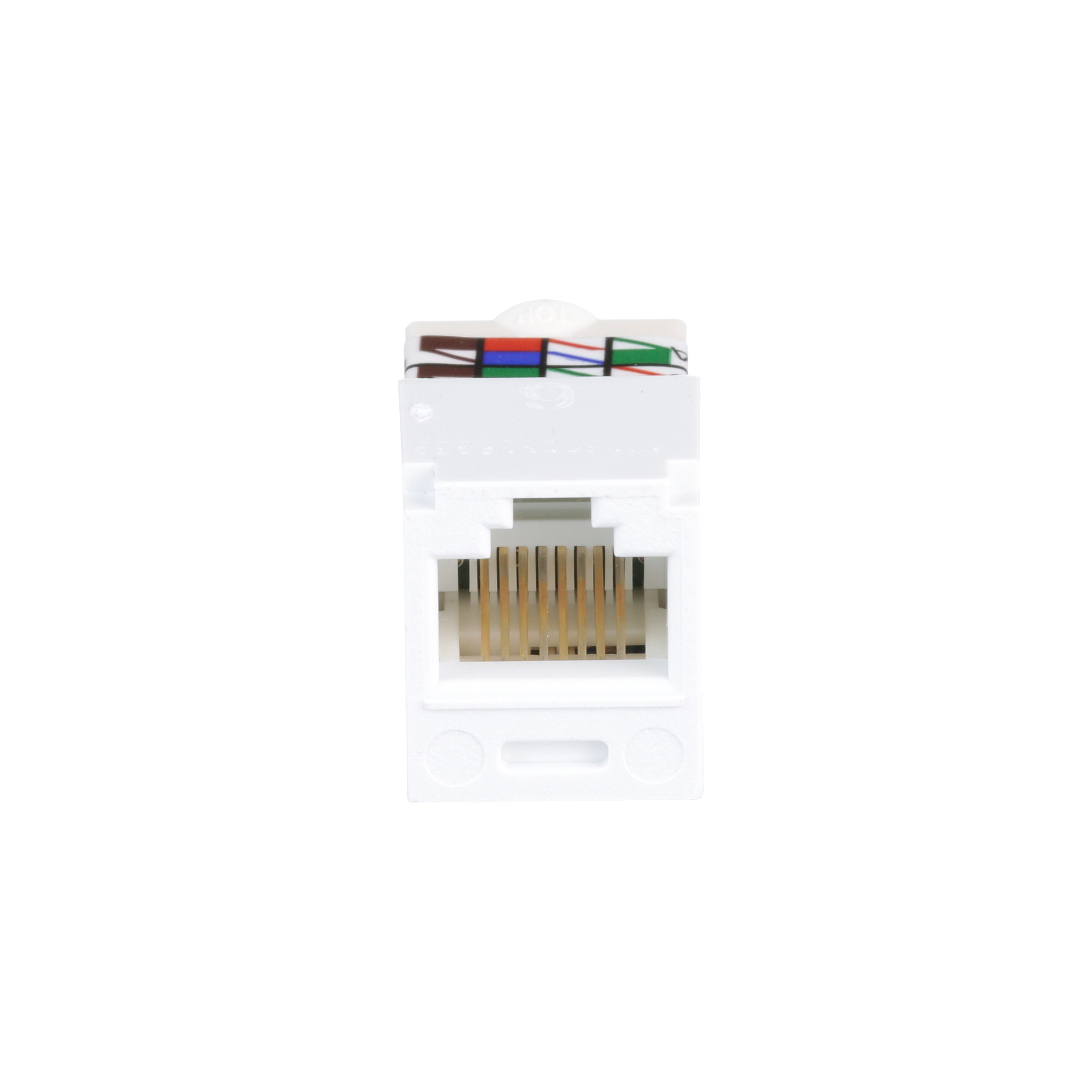 Mini-Com® UTP RJ45 Cat 6 TP-Style Jack Module, White