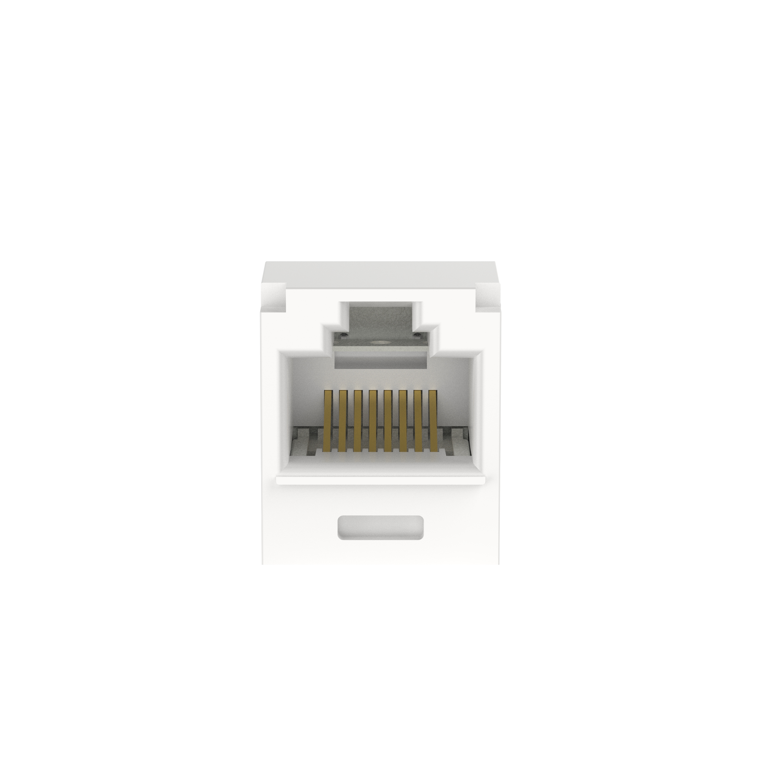 Mini-Com® UTP RJ45 Cat 6A 28/30 AWG TG Jack Module, Arctic White
