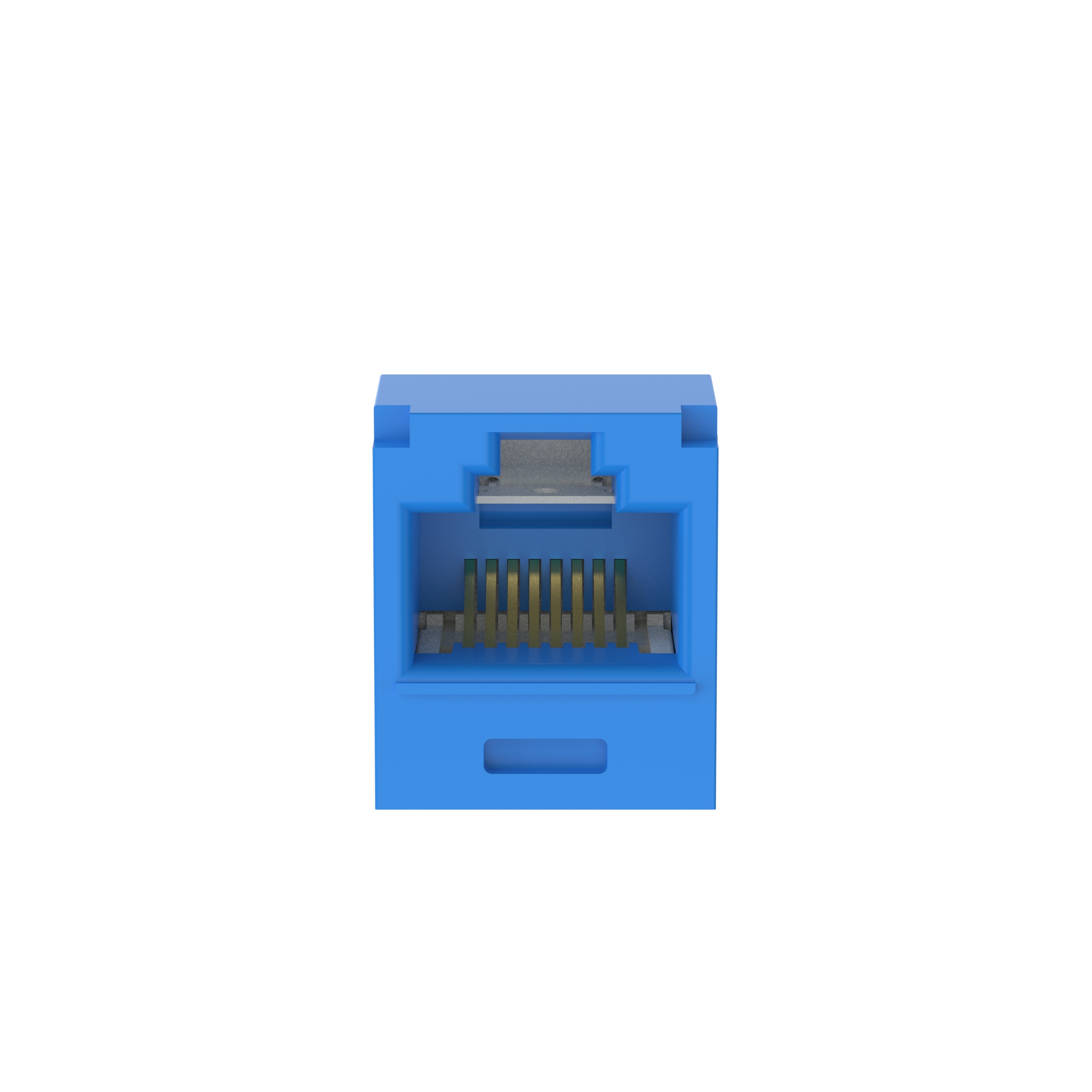 Mini-Com® UTP RJ45 Cat 6A 28/30 AWG TG Jack Module, Blue