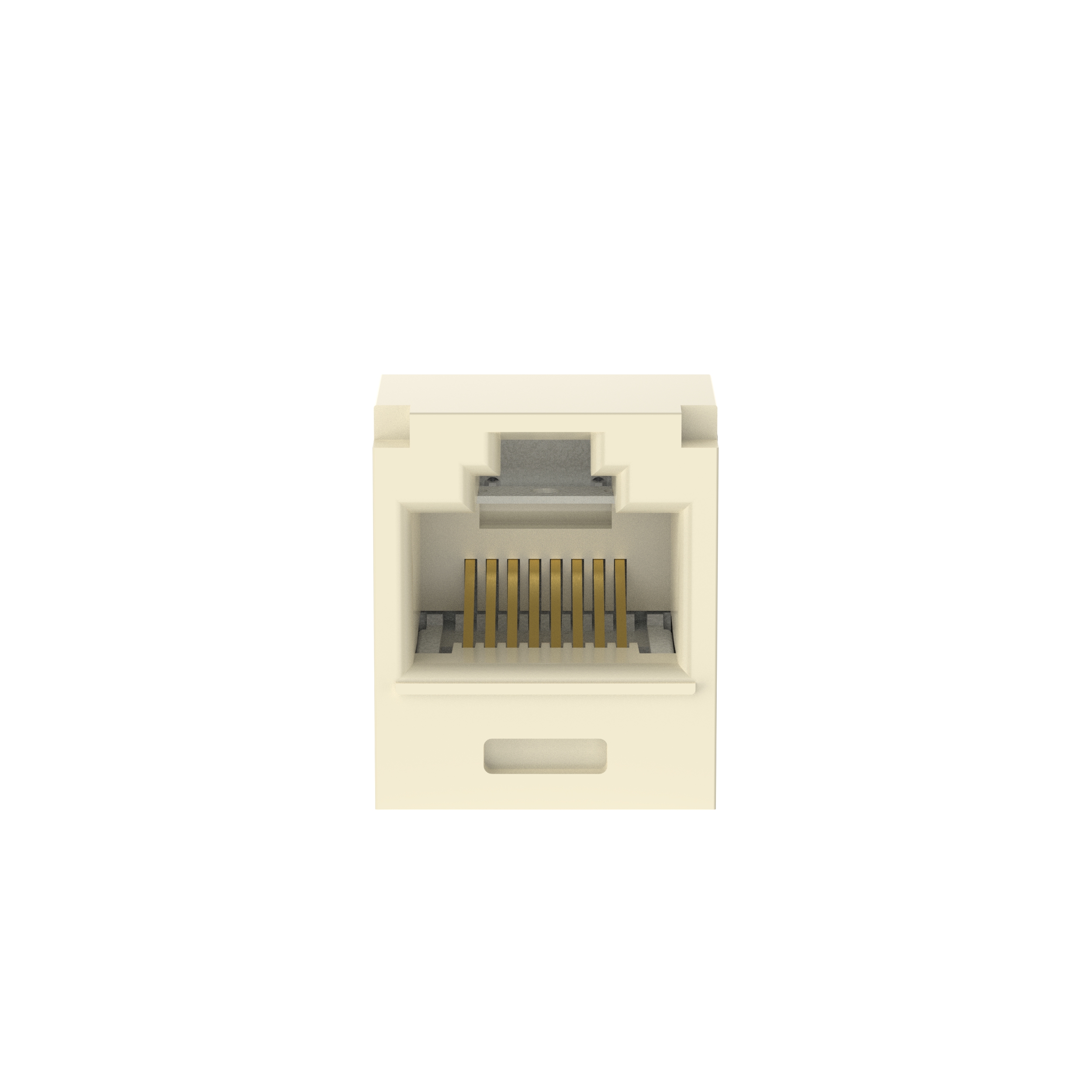 Mini-Com® UTP RJ45 Cat 6A 28/30 AWG TG Jack Module, Electric Ivory