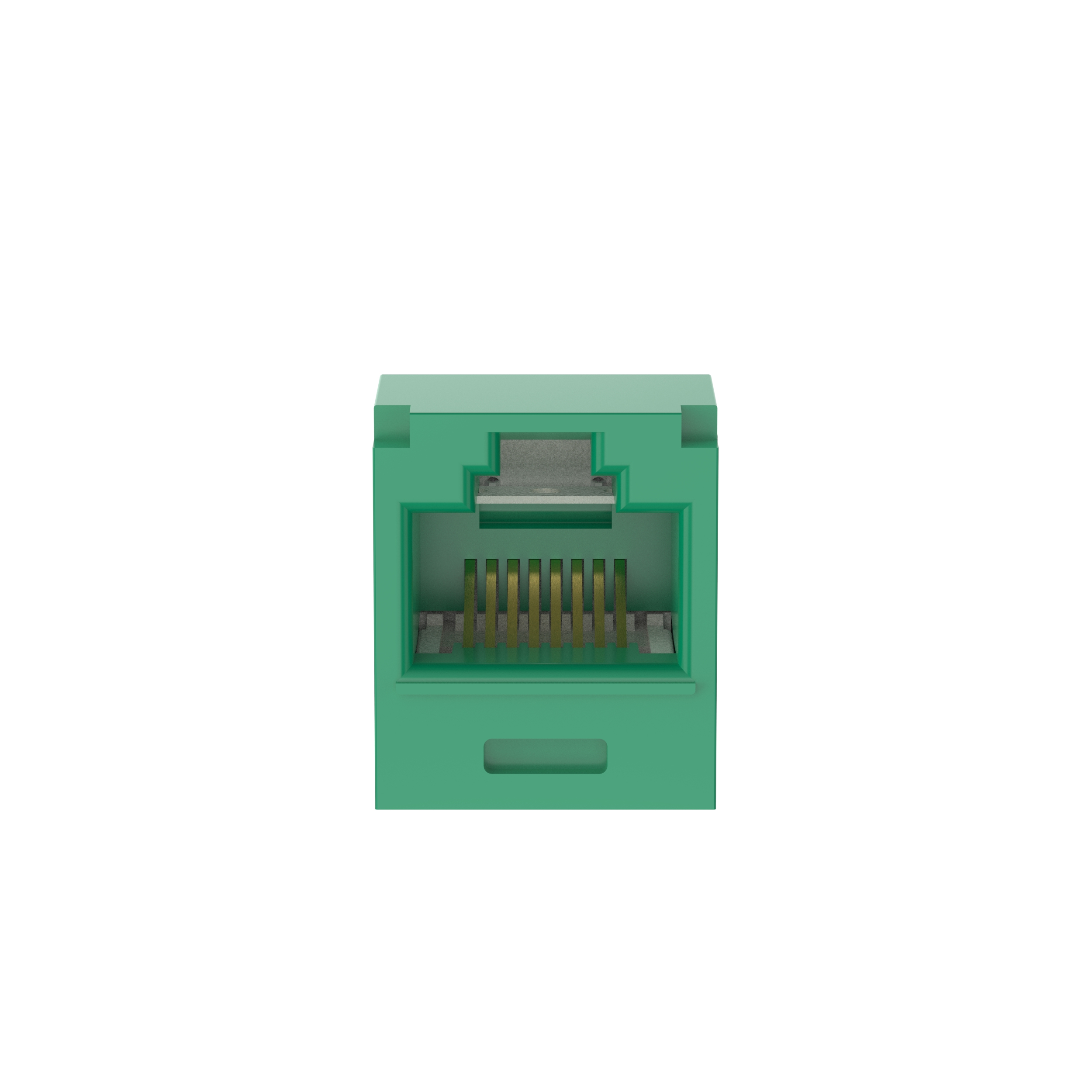 Mini-Com® UTP RJ45 Cat 6A 28/30 AWG TG Jack Module, Green
