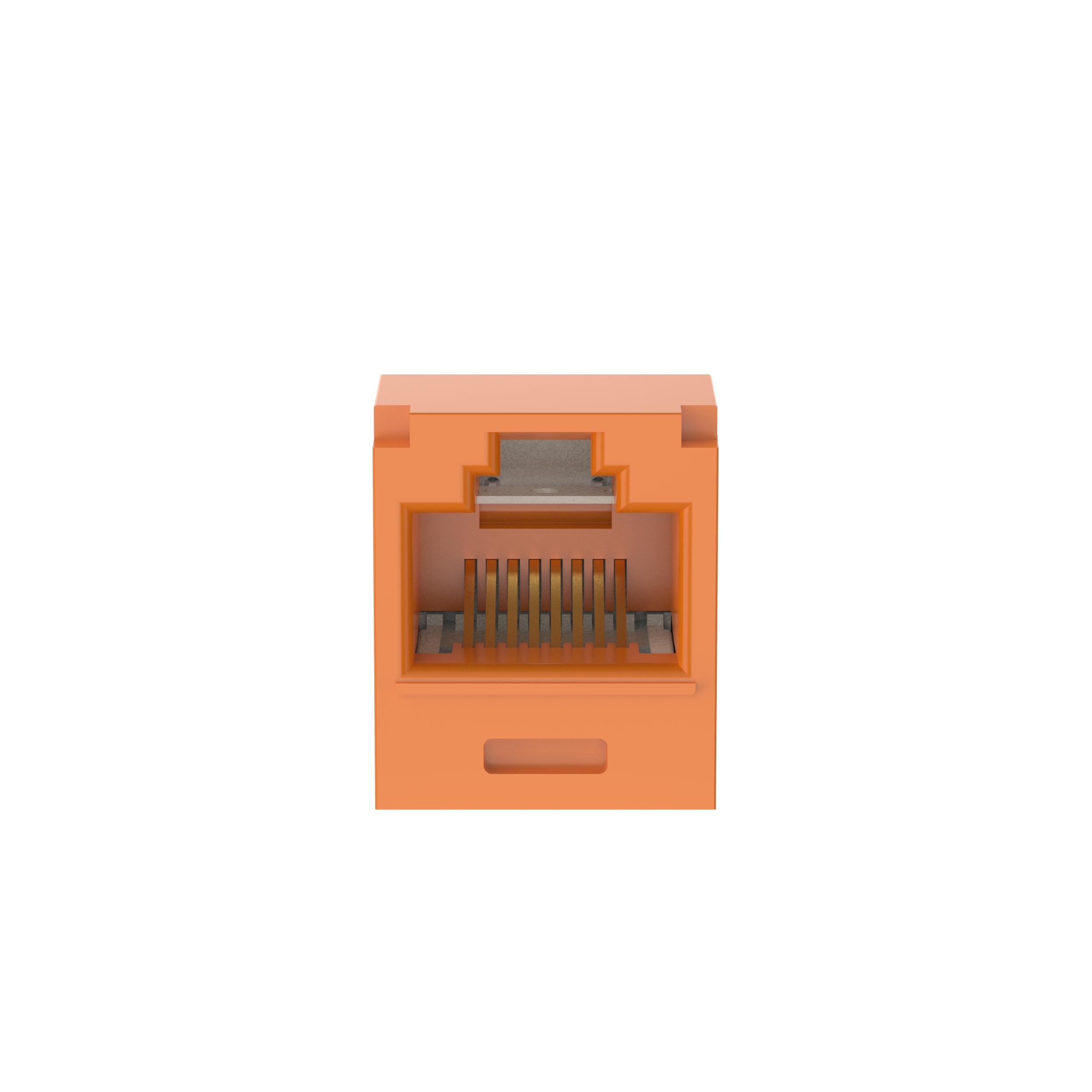 Mini-Com® UTP RJ45 Cat 6A 28/30 AWG TG Jack Module, Orange