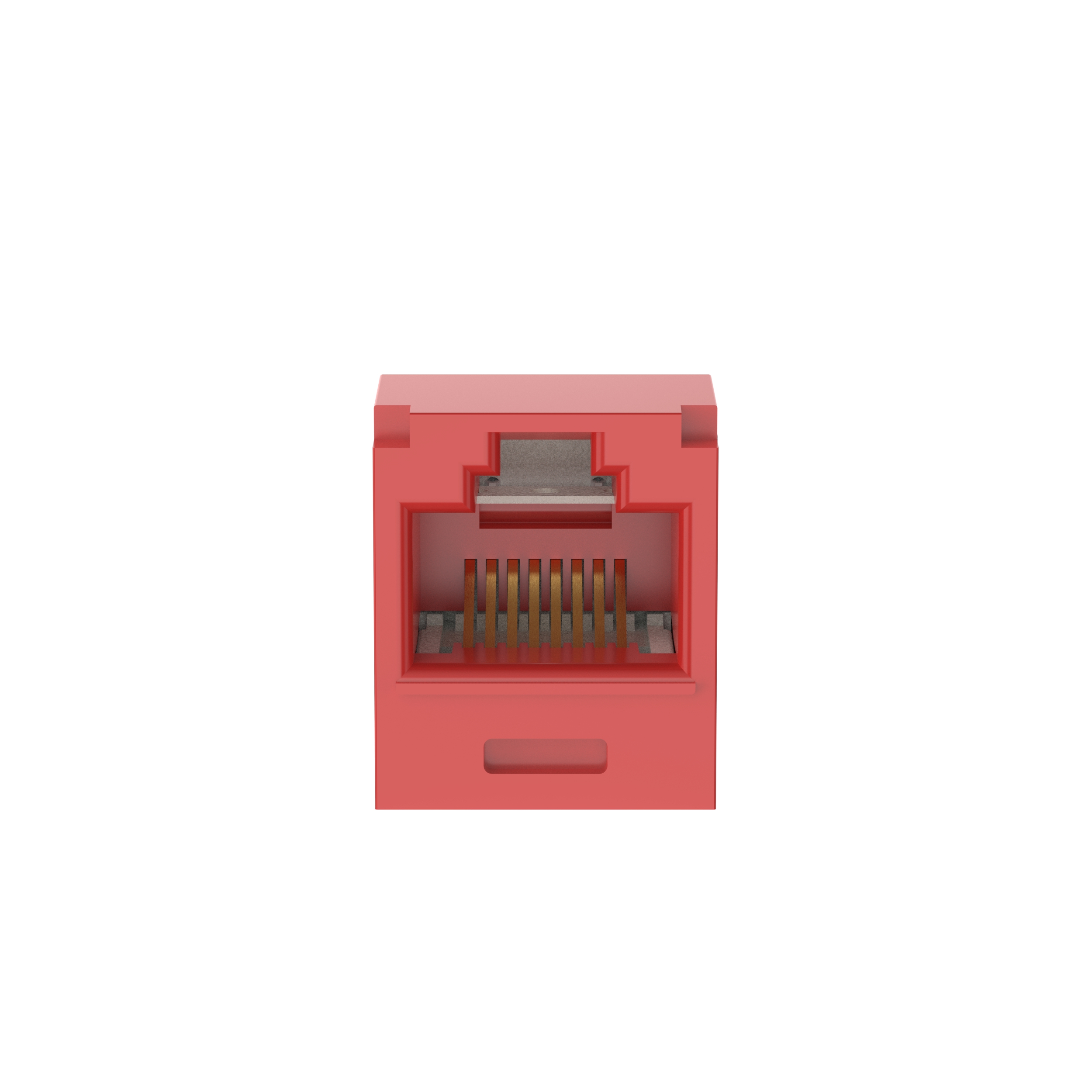 Mini-Com® UTP RJ45 Cat 6A 28/30 AWG TG Jack Module, Red