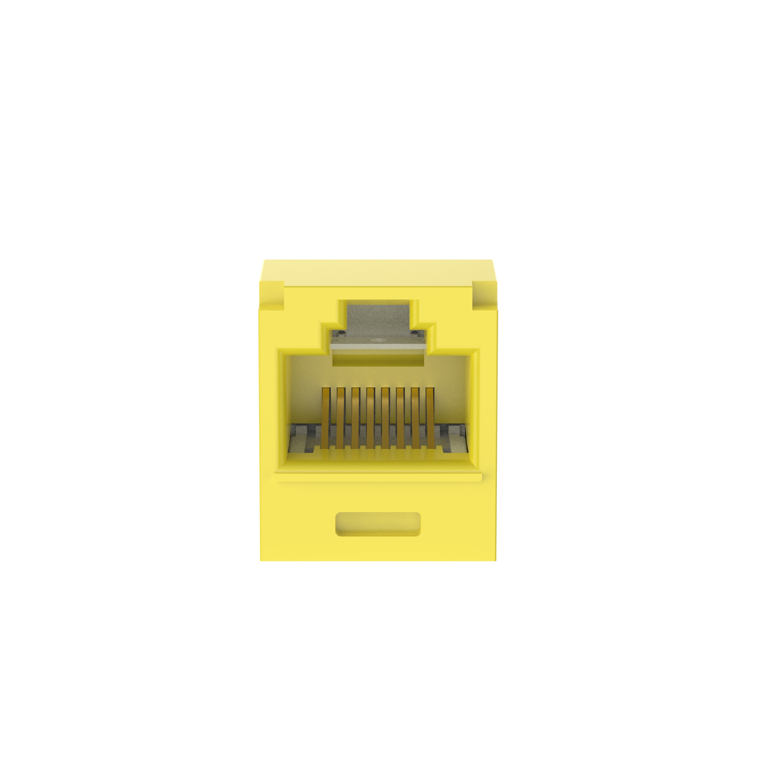Mini-Com® UTP RJ45 Cat 6A 28/30 AWG TG Jack Module, Yellow