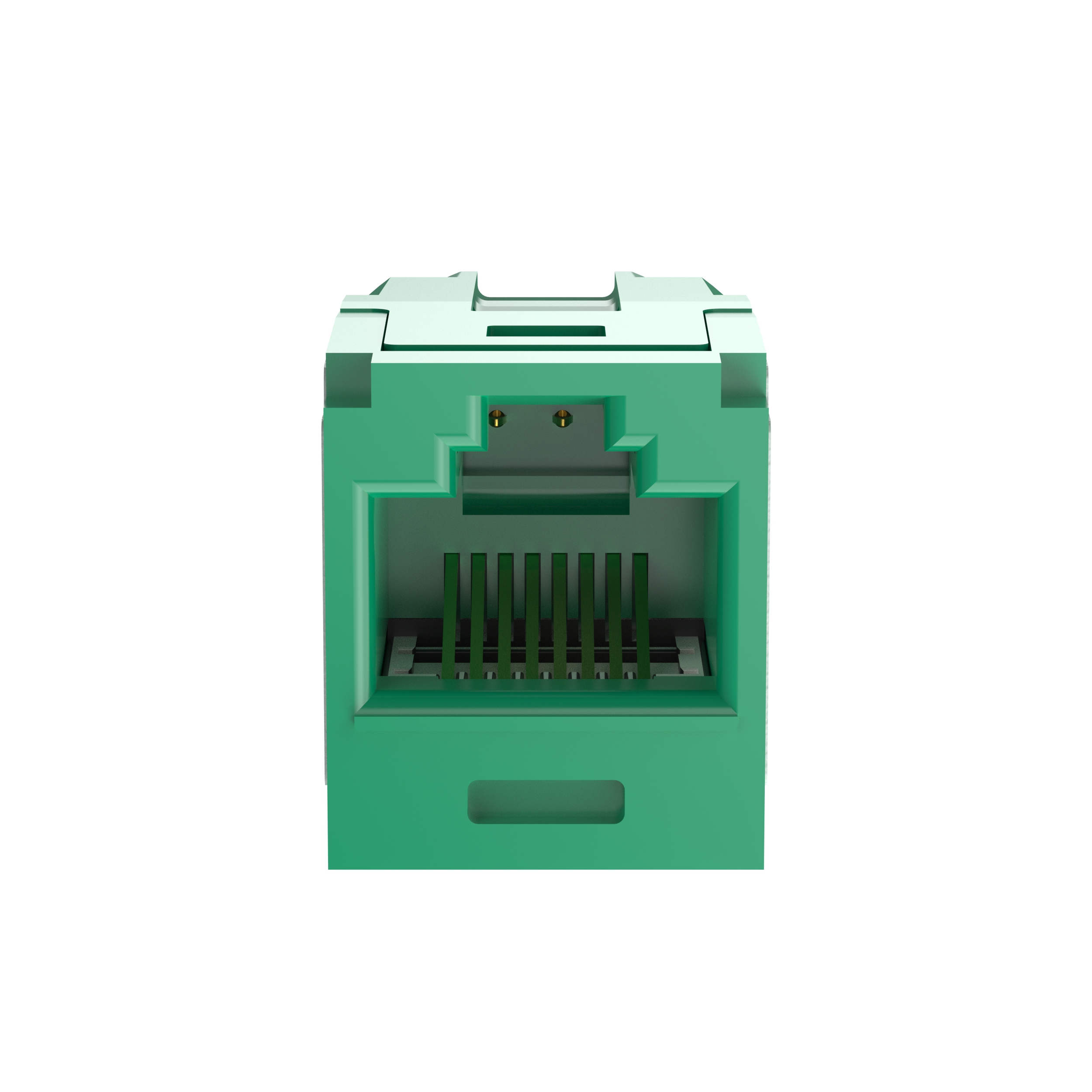 Mini-Com® UTP RJ45 Cat 6A Coupler Module, Green